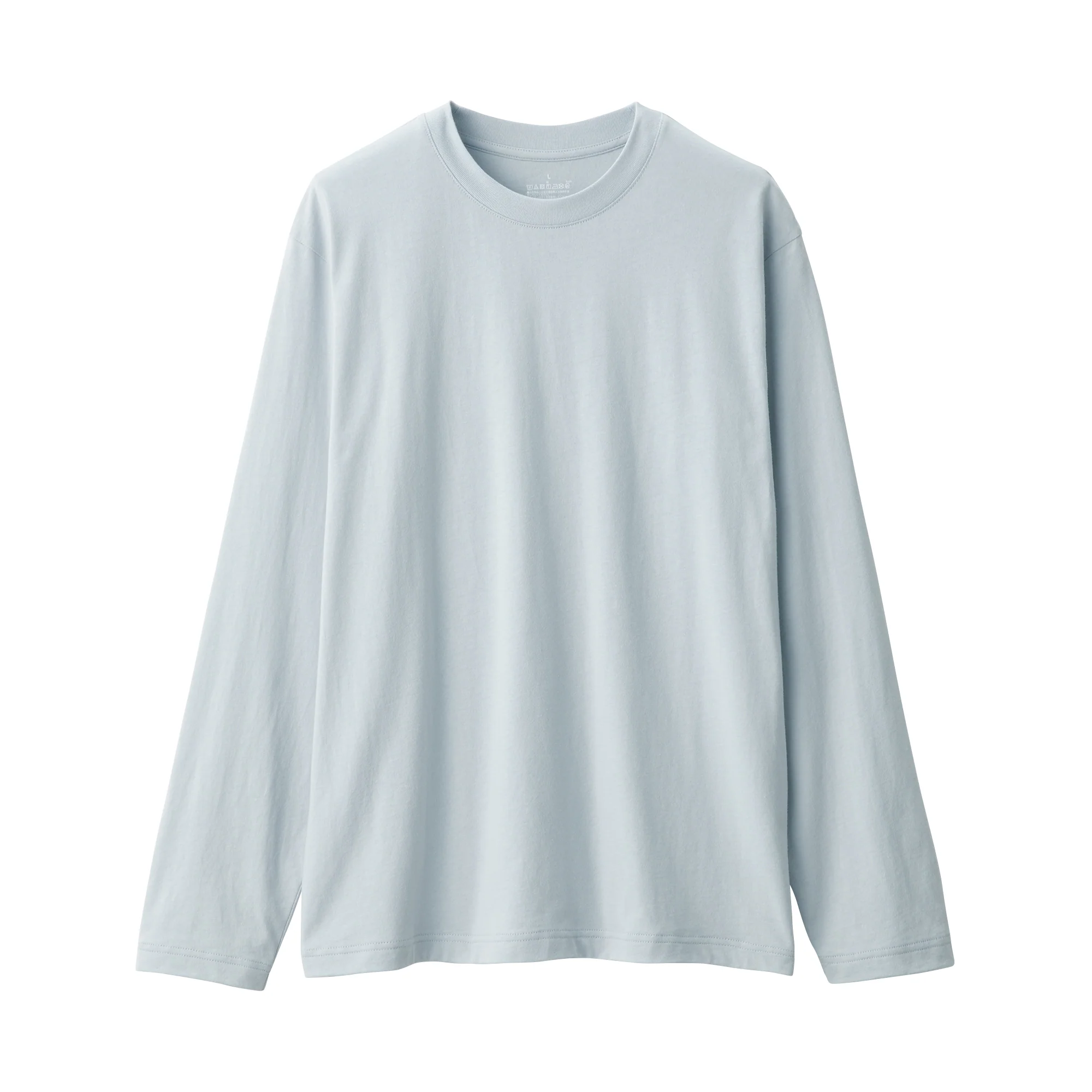 Men's Washed Jersey Crew Neck Long Sleeve T-Shirt - Image 16