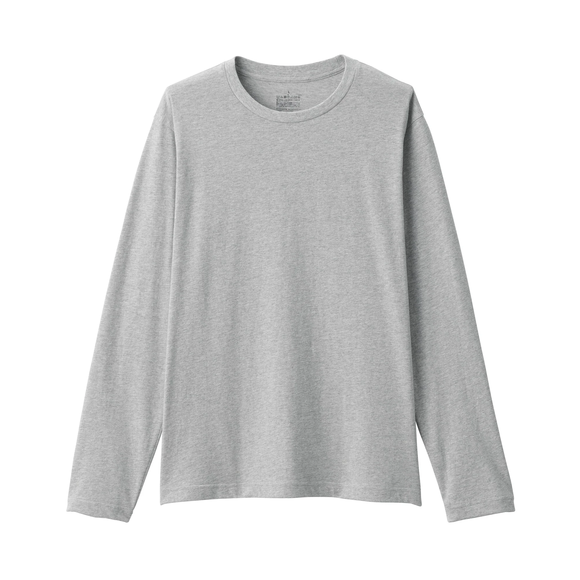 Men's Washed Jersey Crew Neck Long Sleeve T-Shirt - Image 30