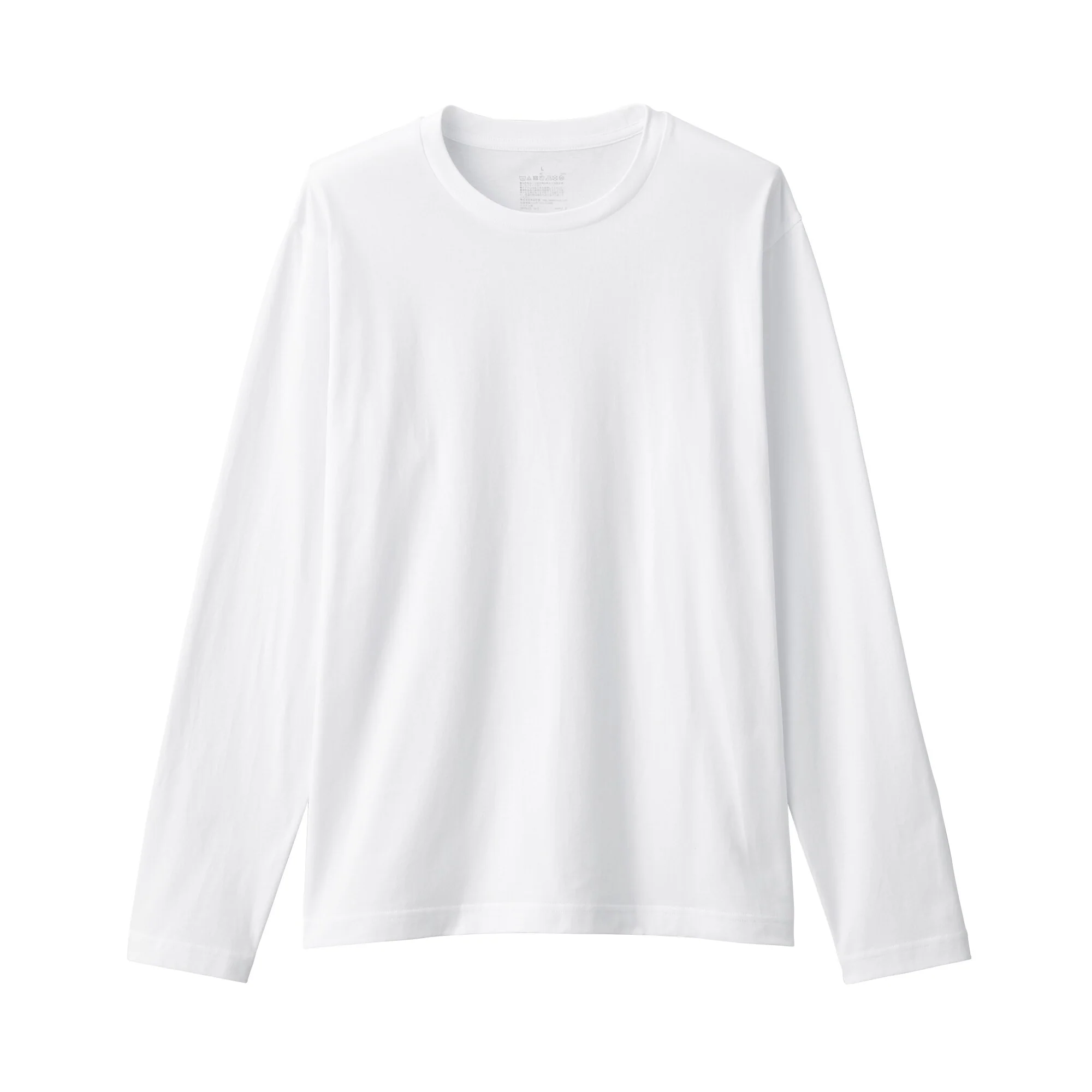 Men's Washed Jersey Crew Neck Long Sleeve T-Shirt - Image 37