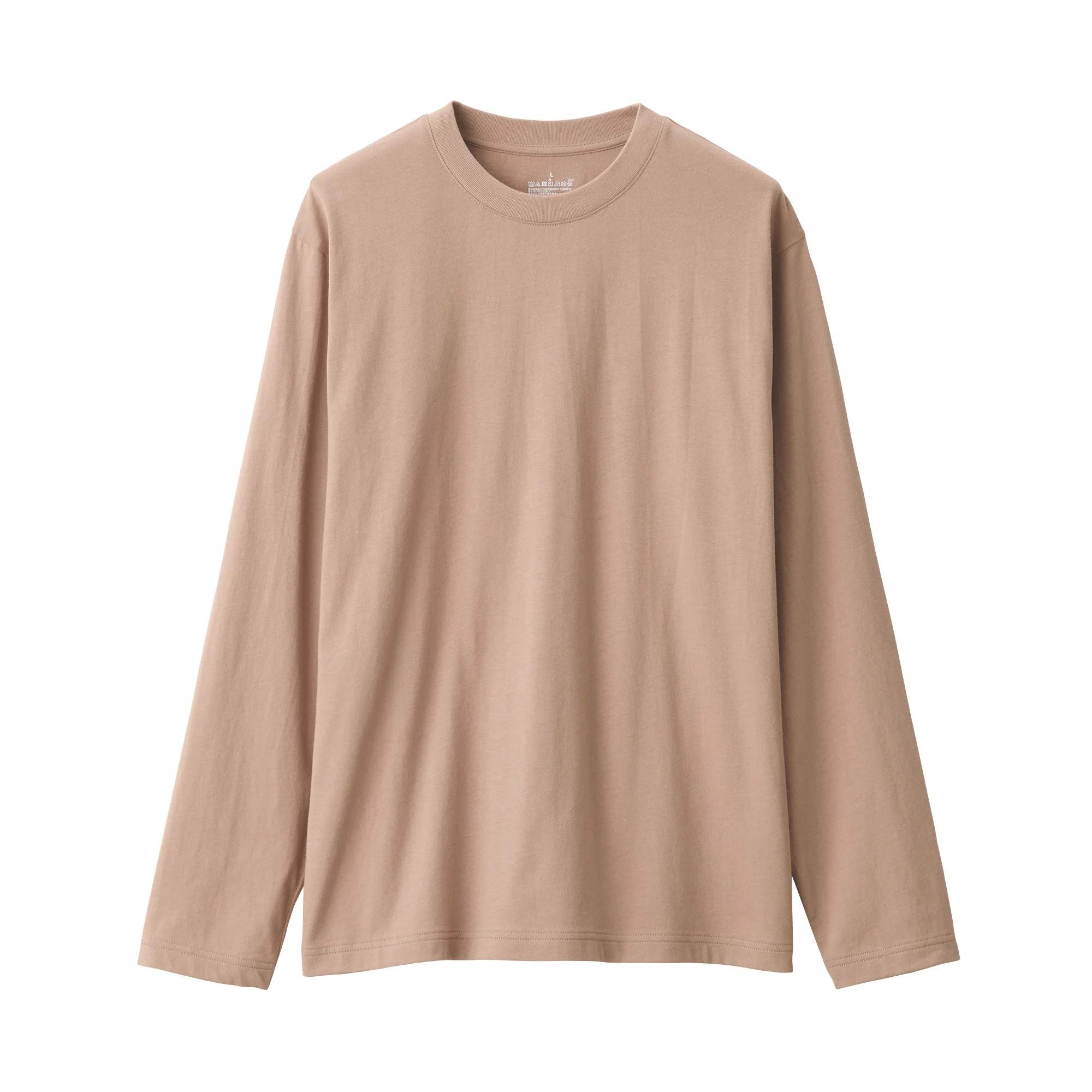 Men's Washed Jersey Crew Neck Long Sleeve T-Shirt - Image 9
