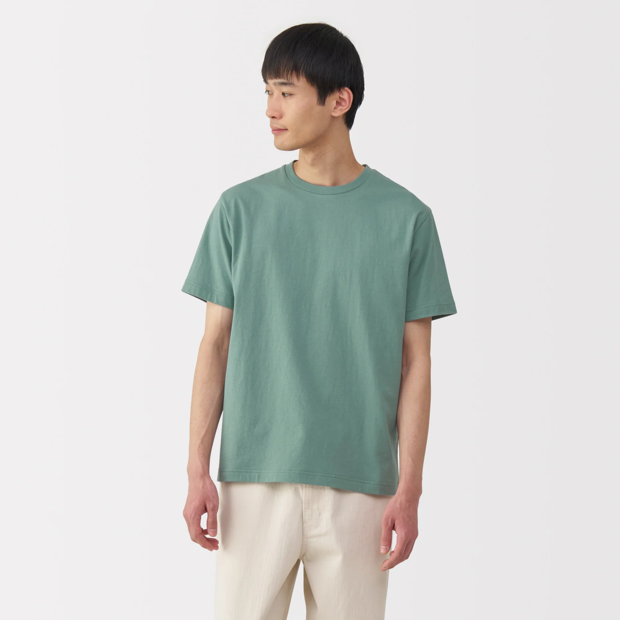 Men's Washed Jersey Crew Neck Short Sleeve T-Shirt - Image 10