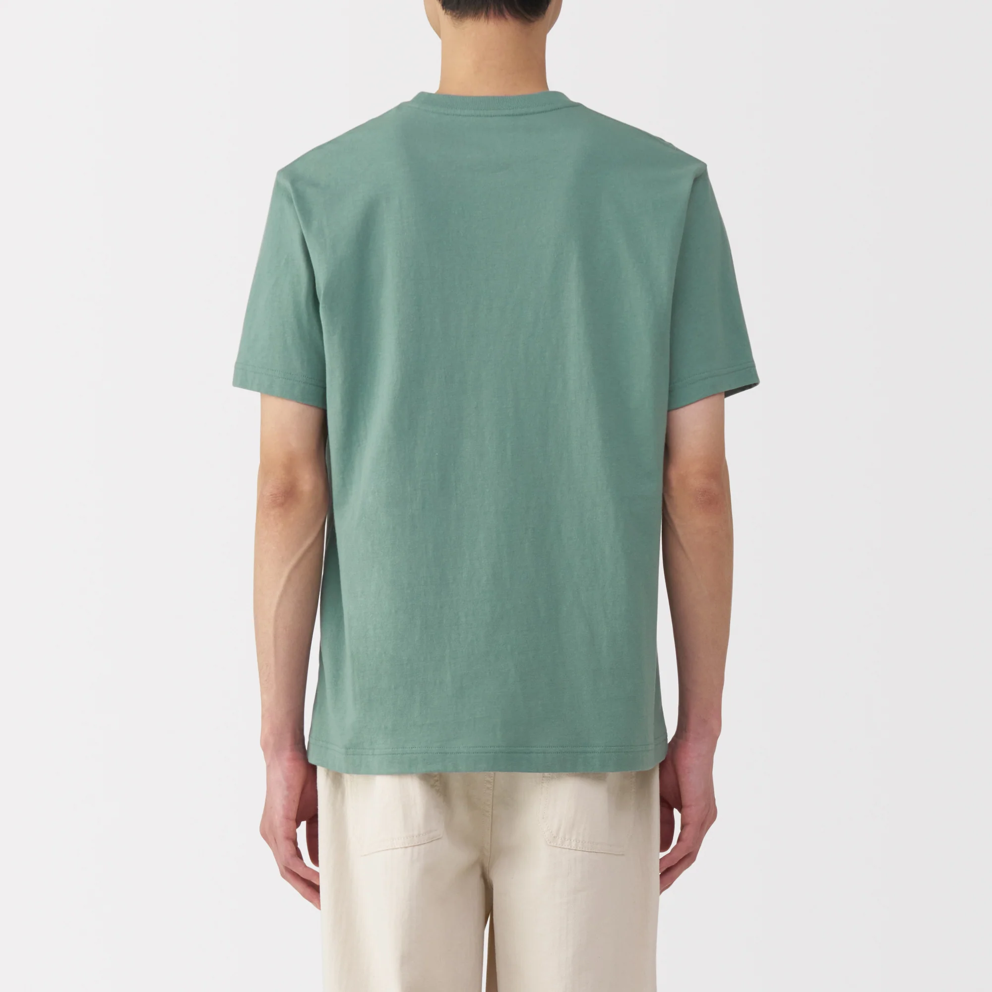 Men's Washed Jersey Crew Neck Short Sleeve T-Shirt - Image 13