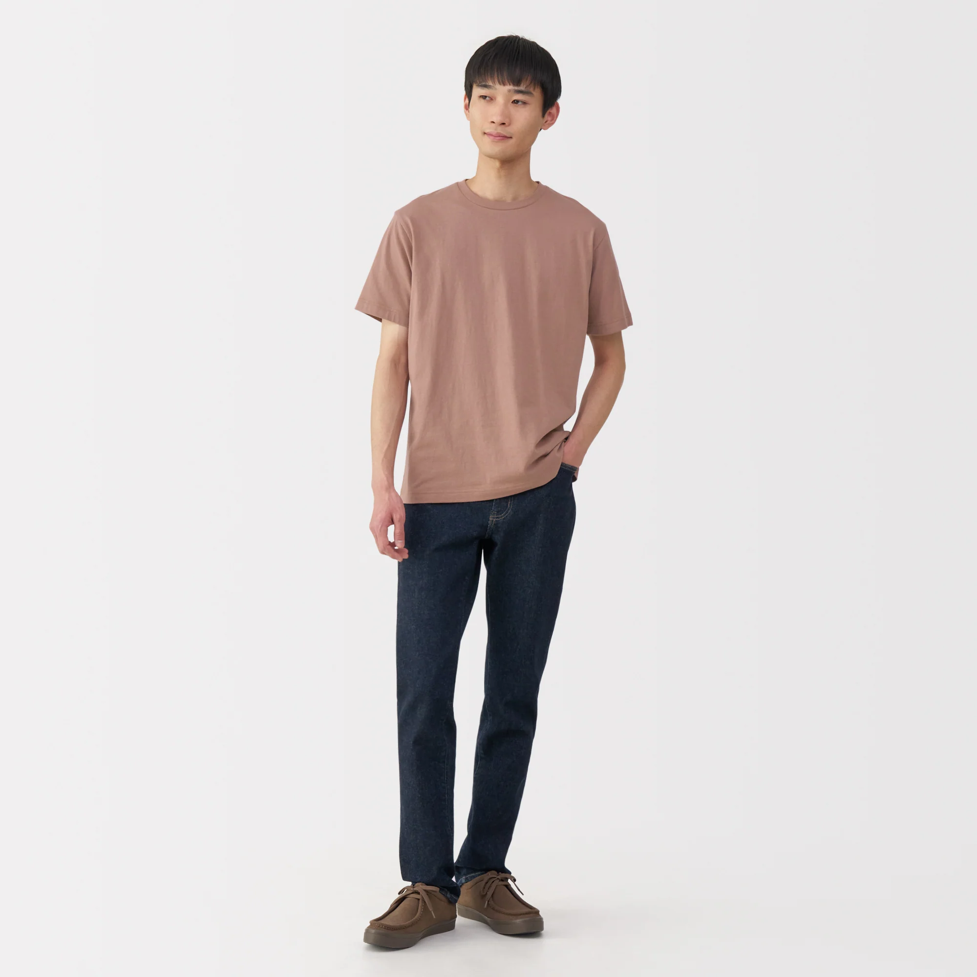 Men's Washed Jersey Crew Neck Short Sleeve T-Shirt - Image 4