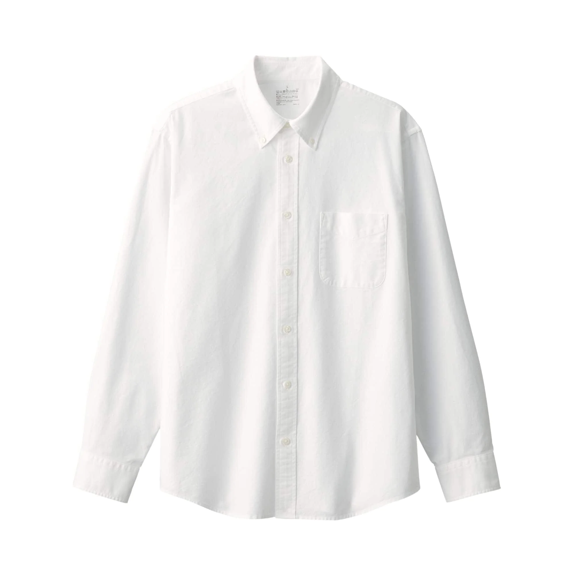 Men's Washed Oxford Button Down Long Sleeve Shirt - Image 10