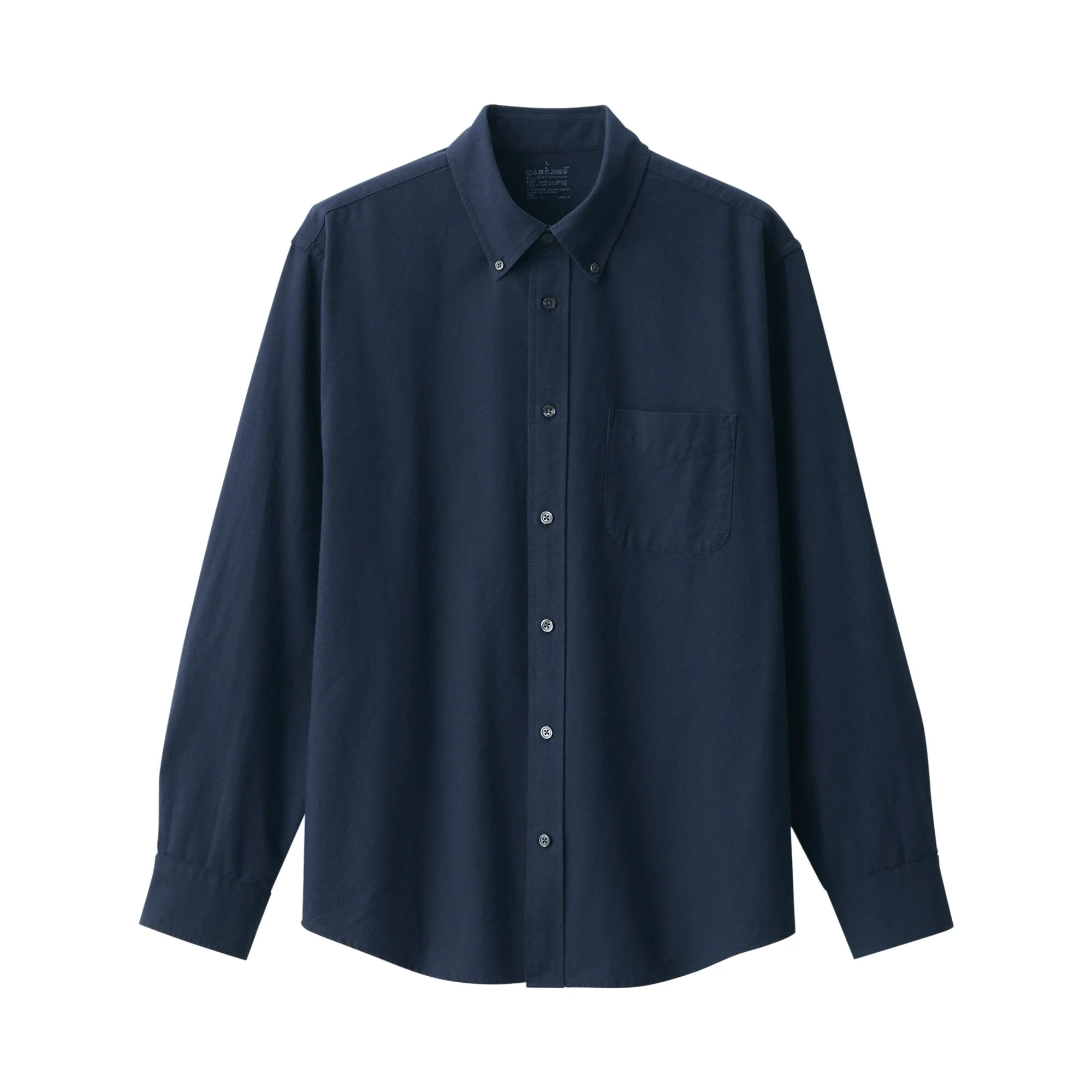 Men's Washed Oxford Button Down Long Sleeve Shirt - Image 26