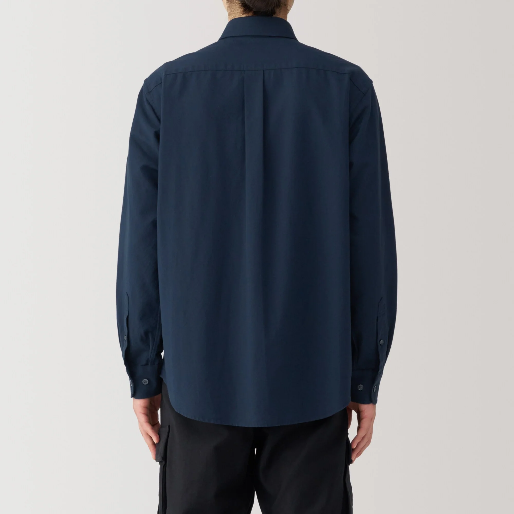 Men's Washed Oxford Button Down Long Sleeve Shirt - Image 30