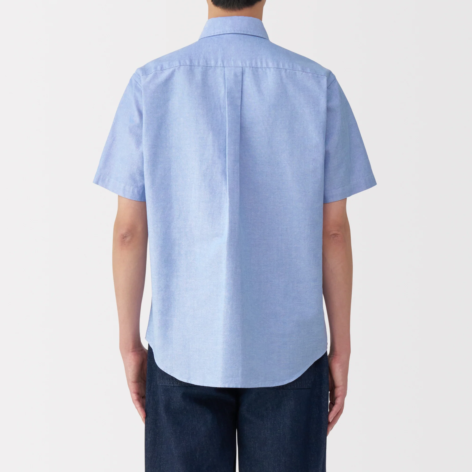 Men's Washed Oxford Button Down Short Sleeve Shirt - Image 22