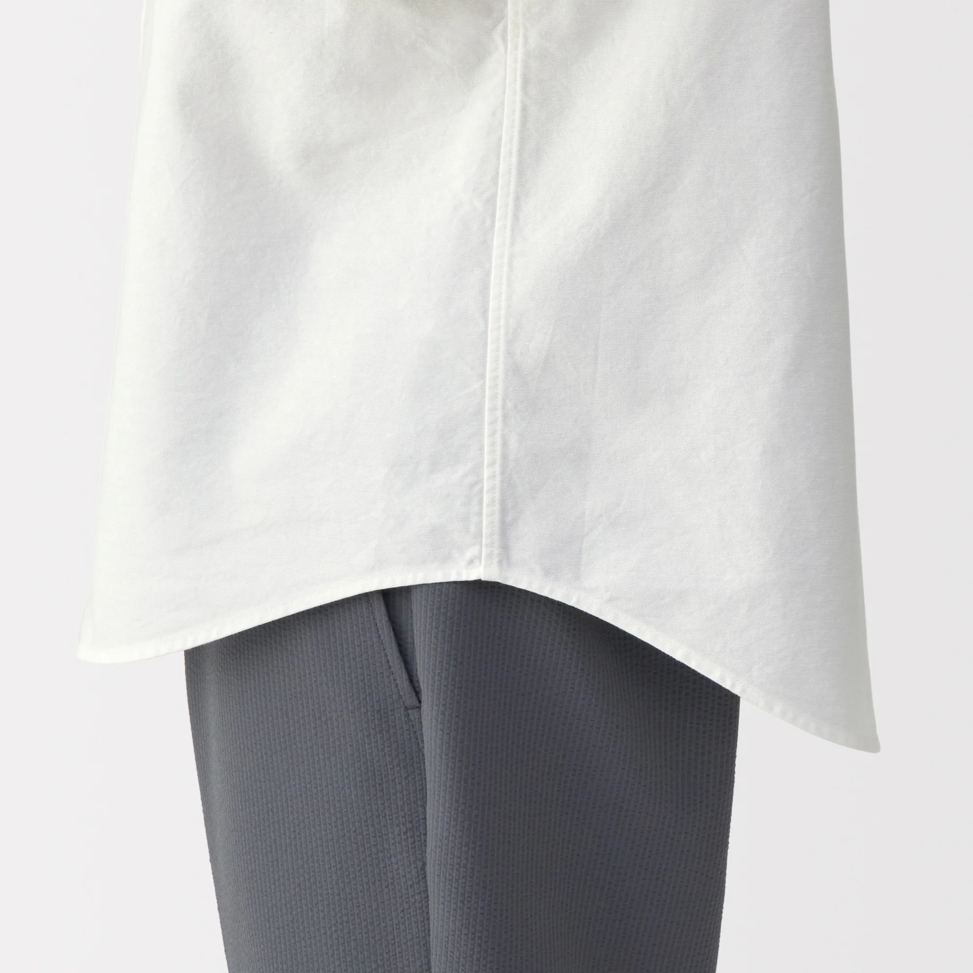 Men's Washed Oxford Button Down Short Sleeve Shirt - Image 8