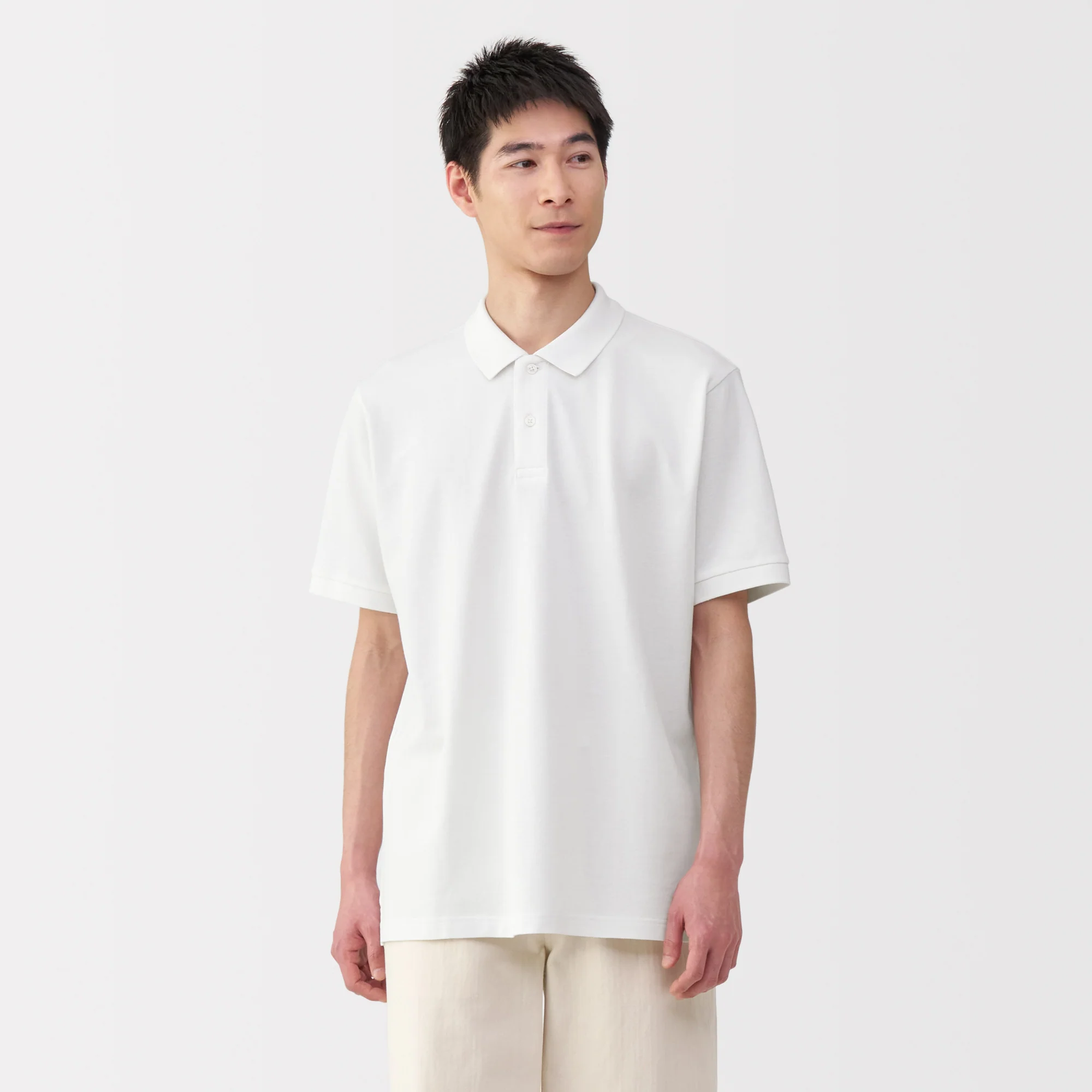 Men's Washed Pique Short Sleeve Polo Shirt - Image 11