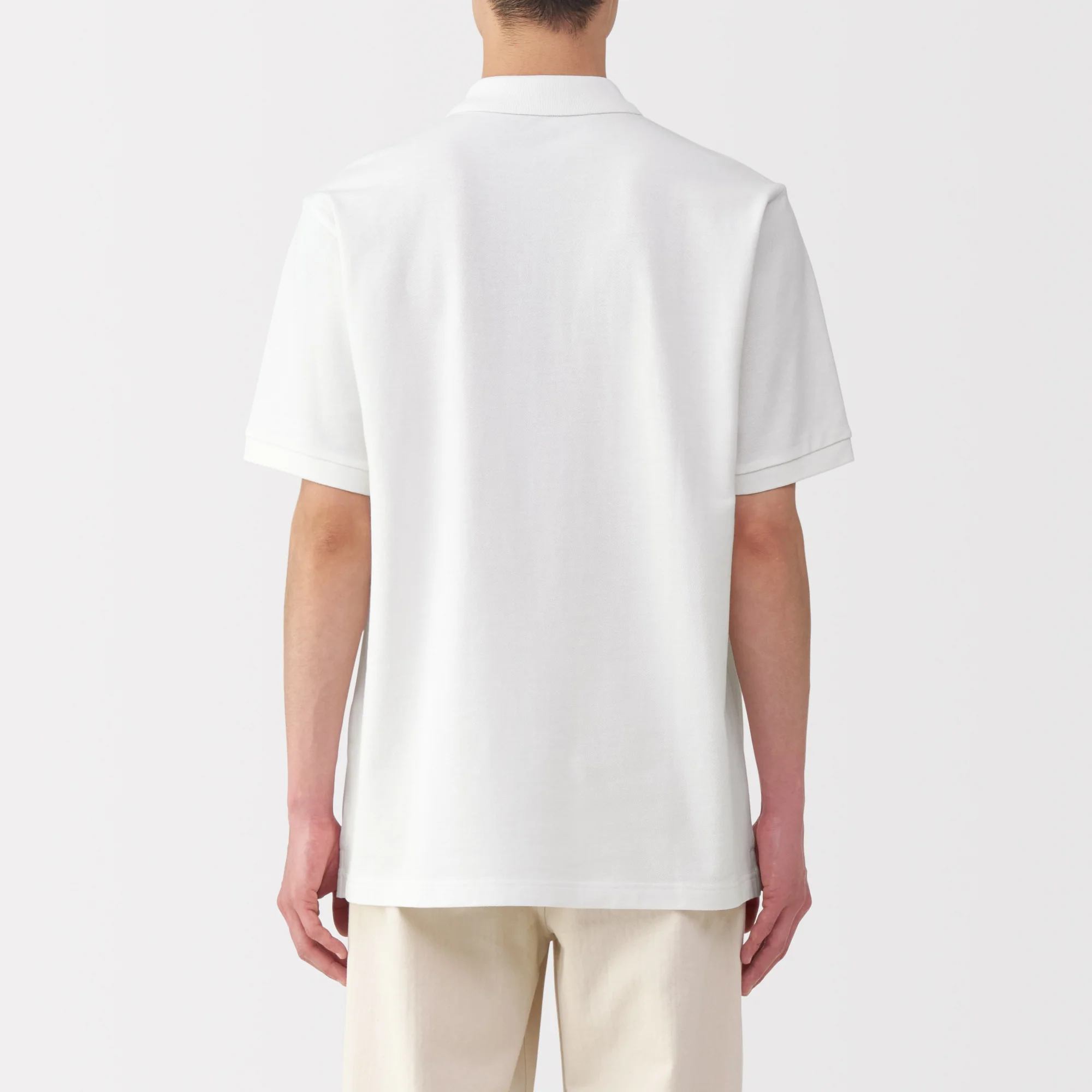 Men's Washed Pique Short Sleeve Polo Shirt - Image 14