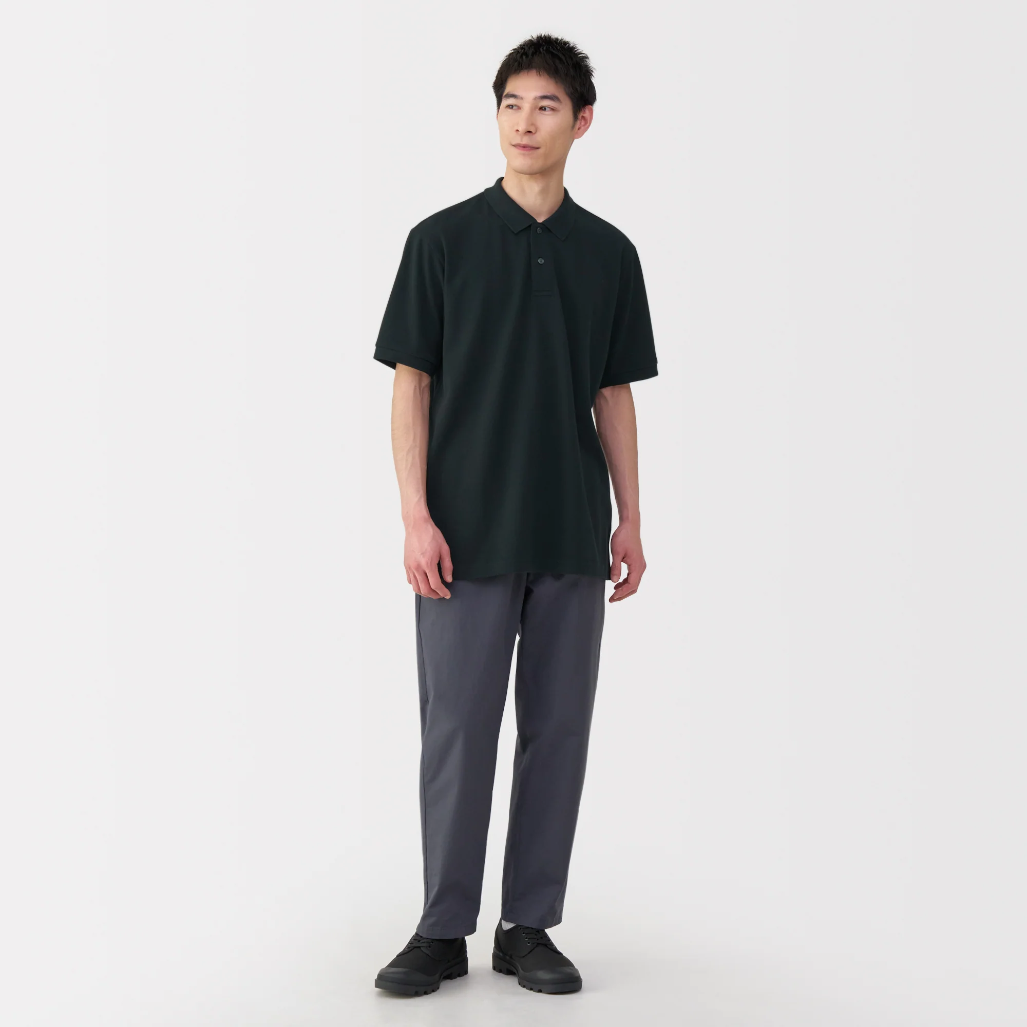 Men's Washed Pique Short Sleeve Polo Shirt - Image 20