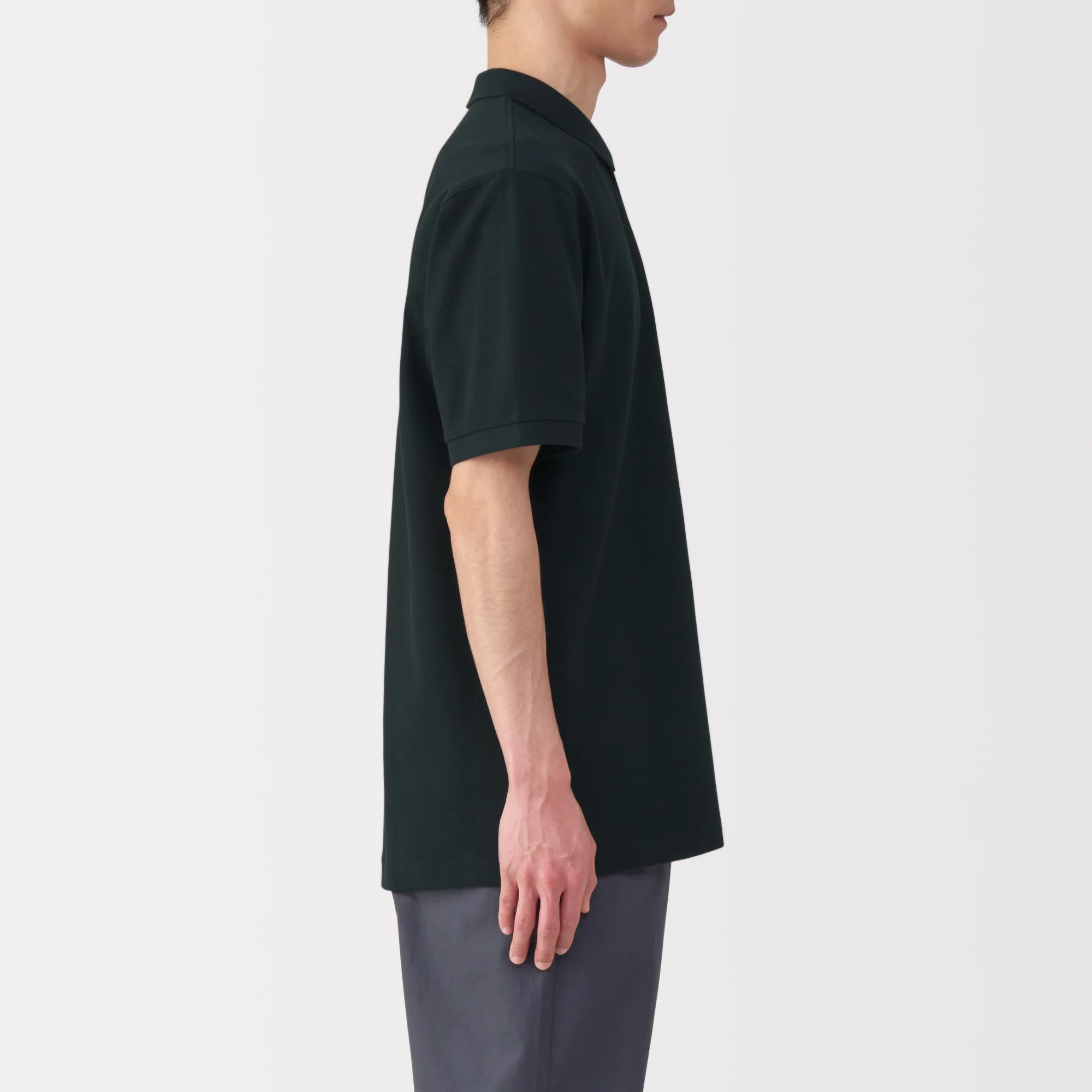 Men's Washed Pique Short Sleeve Polo Shirt - Image 21