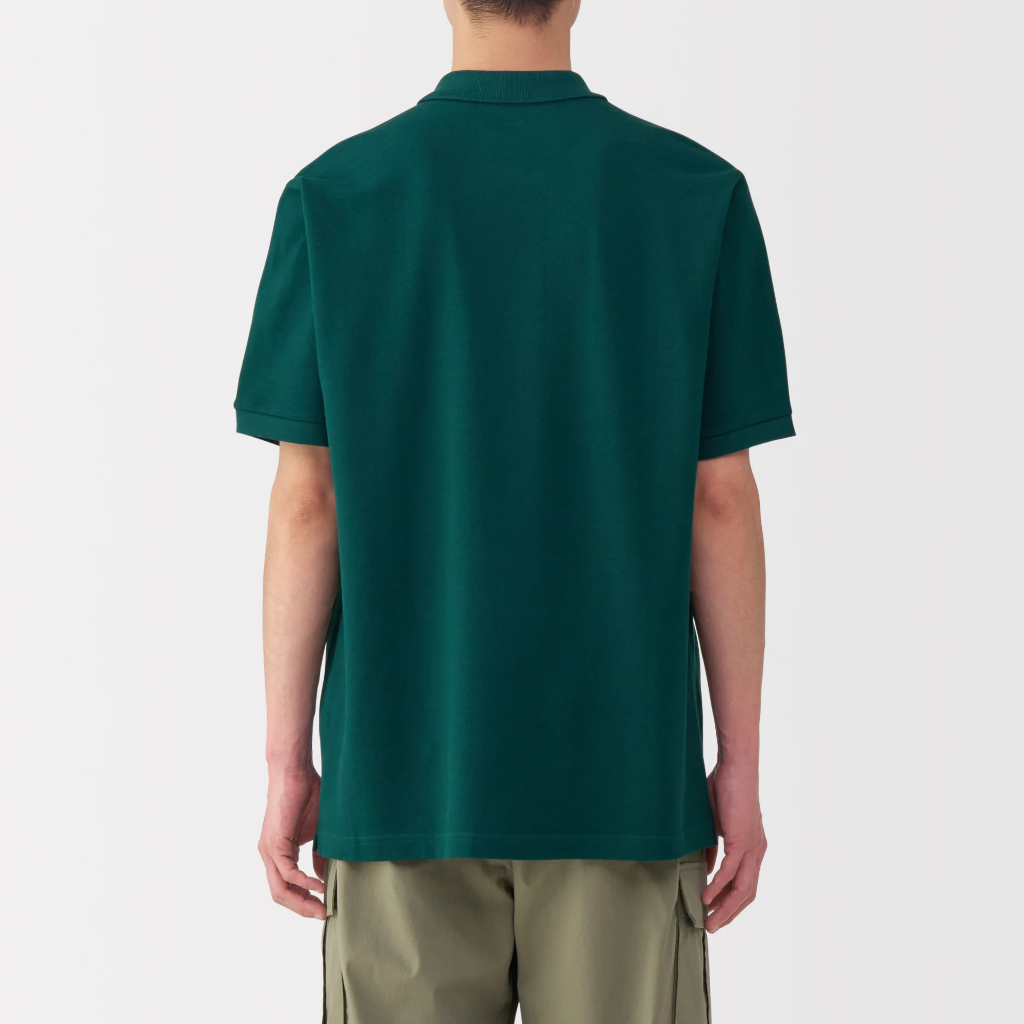 Men's Washed Pique Short Sleeve Polo Shirt - Image 30