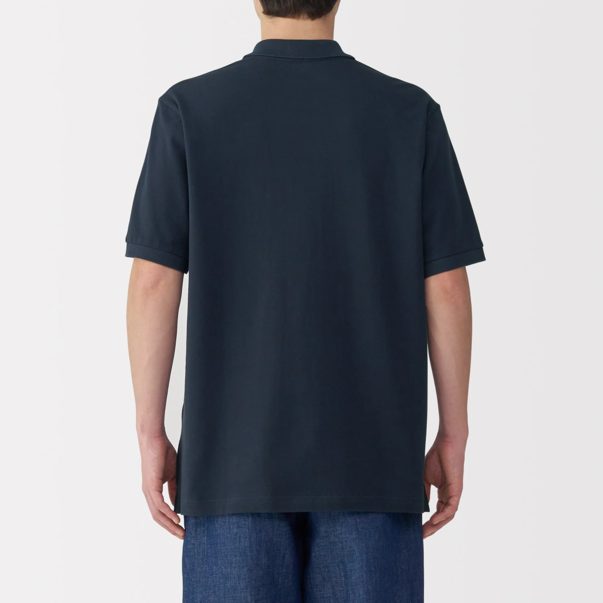 Men's Washed Pique Short Sleeve Polo Shirt - Image 38
