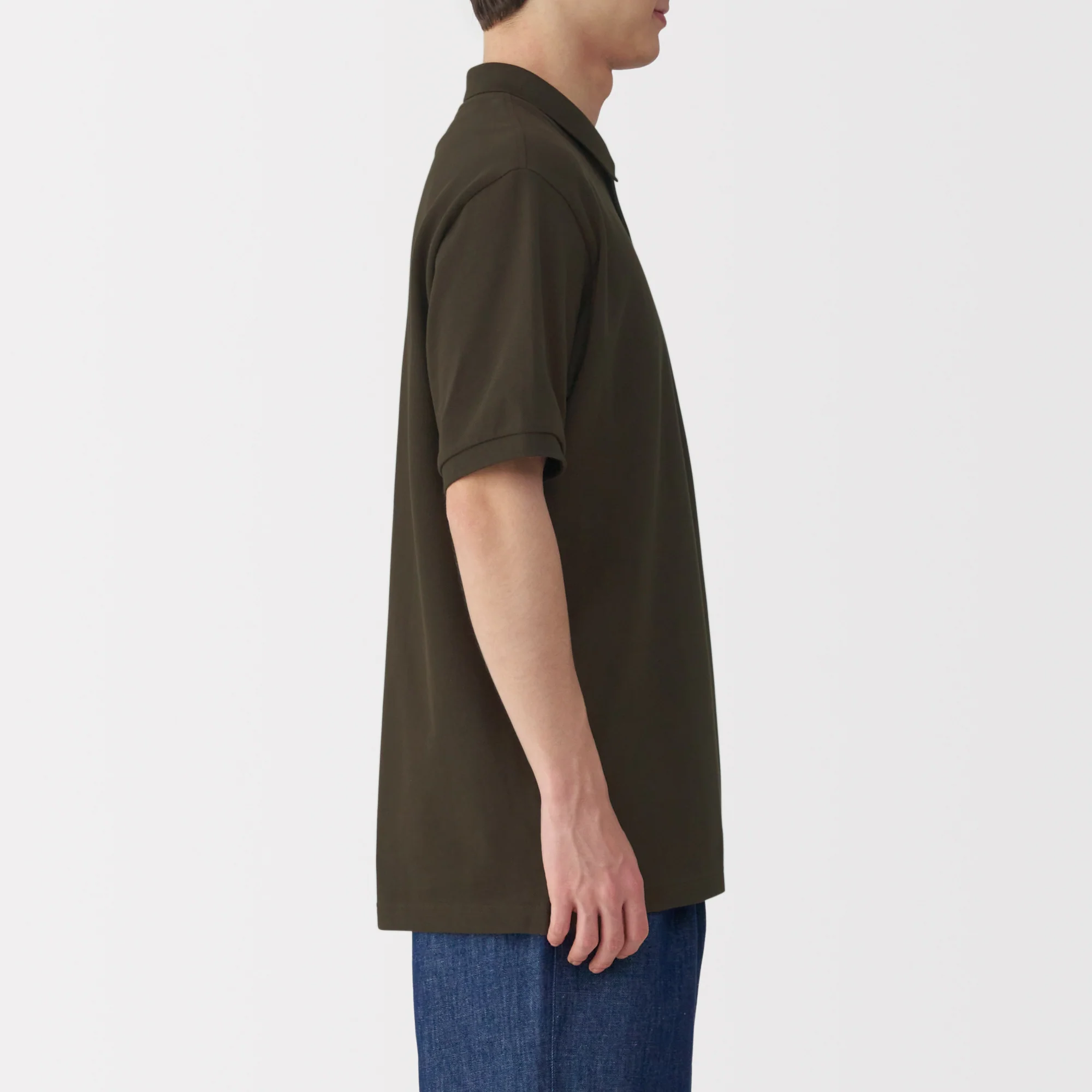 Men's Washed Pique Short Sleeve Polo Shirt - Image 45