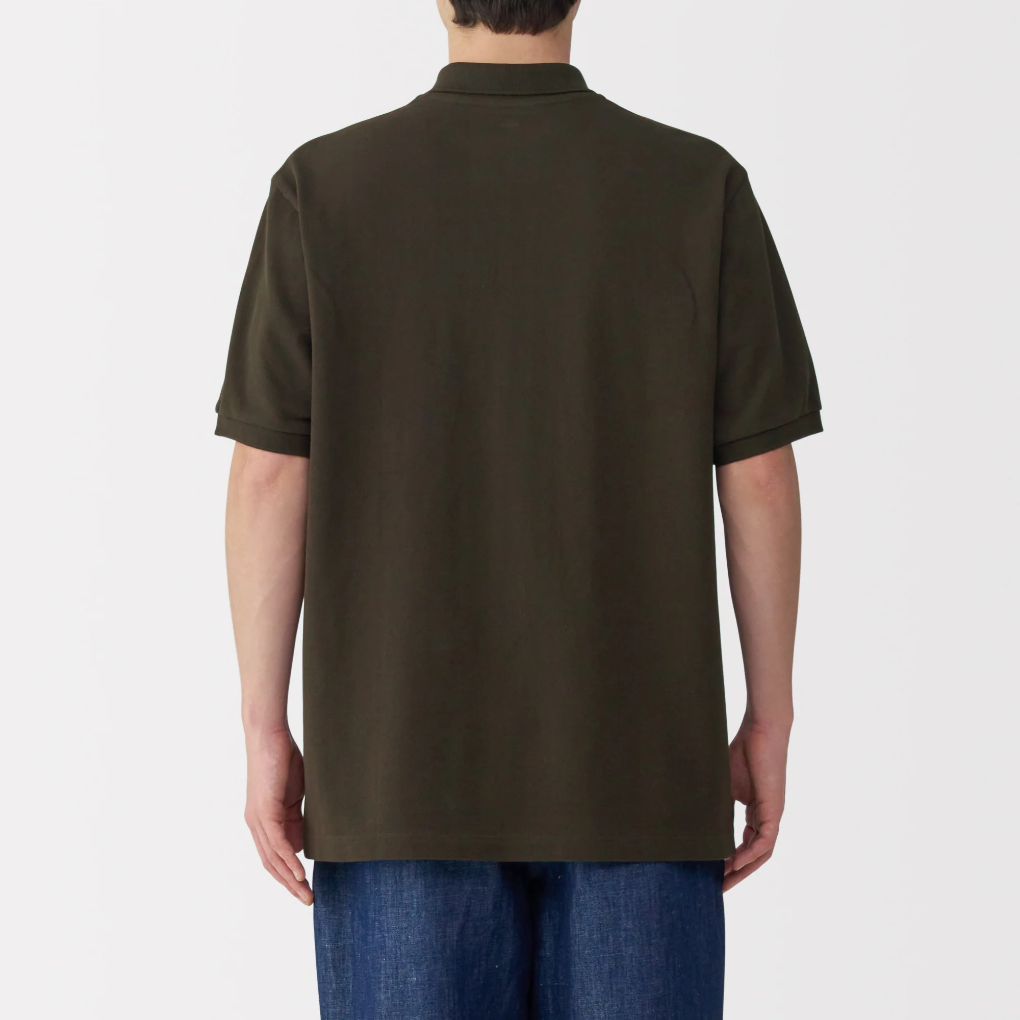 Men's Washed Pique Short Sleeve Polo Shirt - Image 46