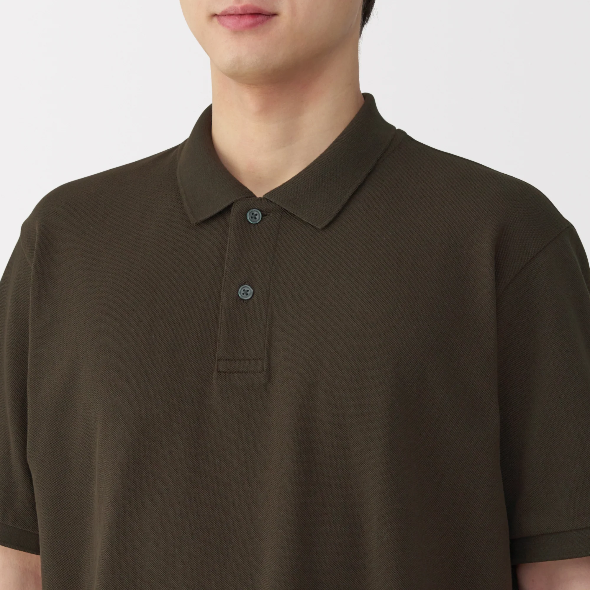 Men's Washed Pique Short Sleeve Polo Shirt - Image 47