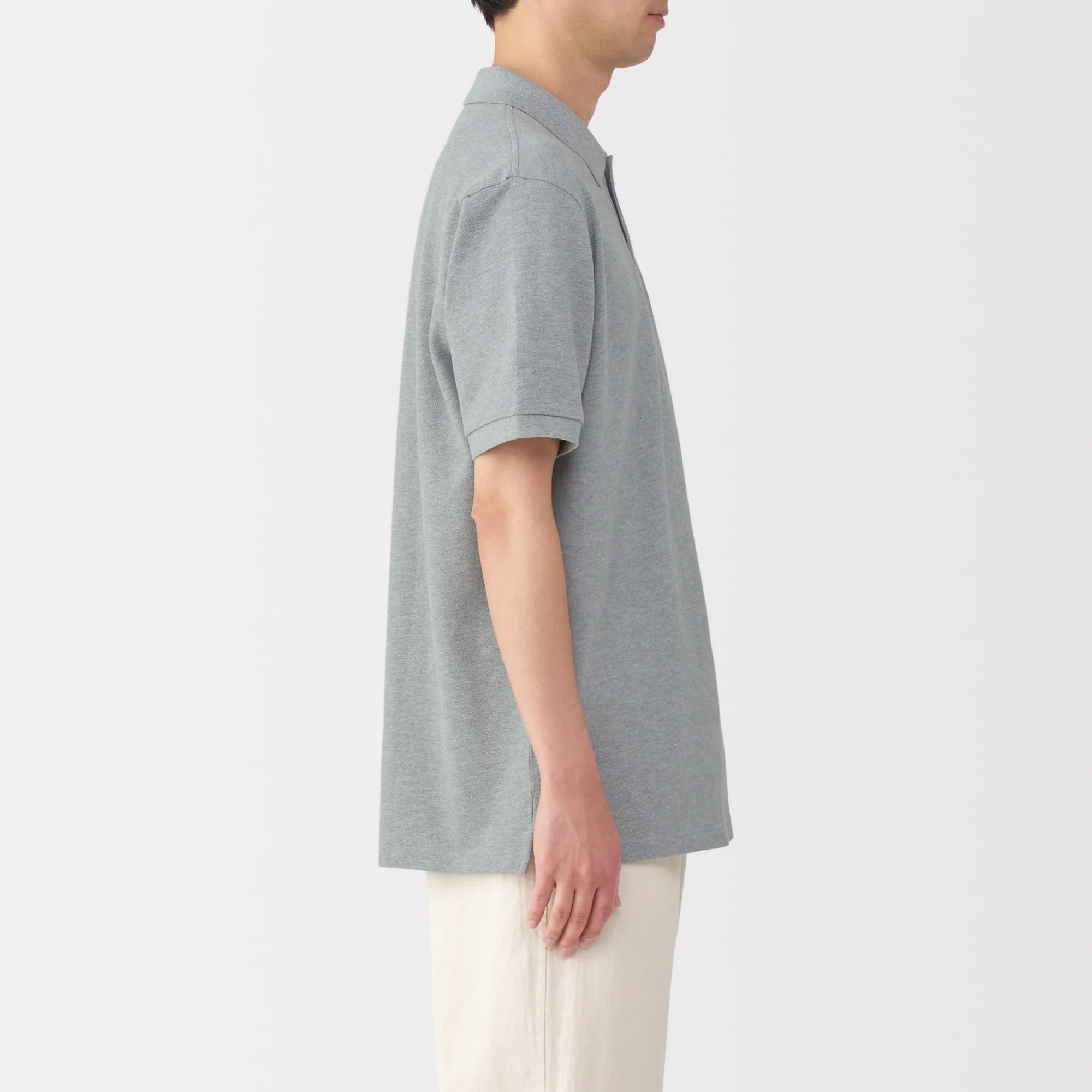 Men's Washed Pique Short Sleeve Polo Shirt - Image 5