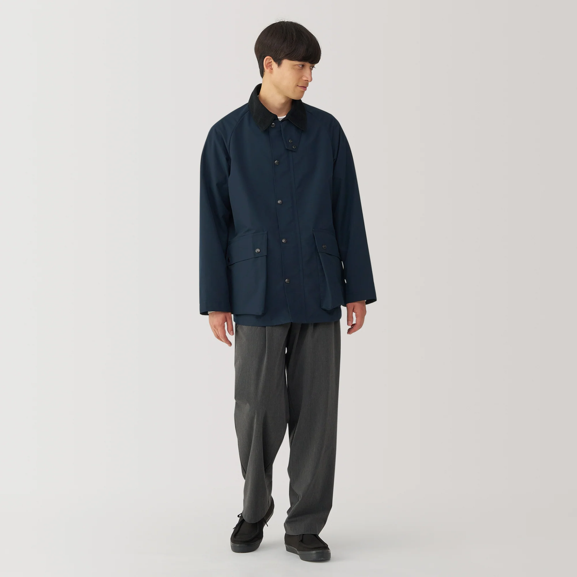 Men's Water Repellent Corduroy Collar Jacket - Image 17