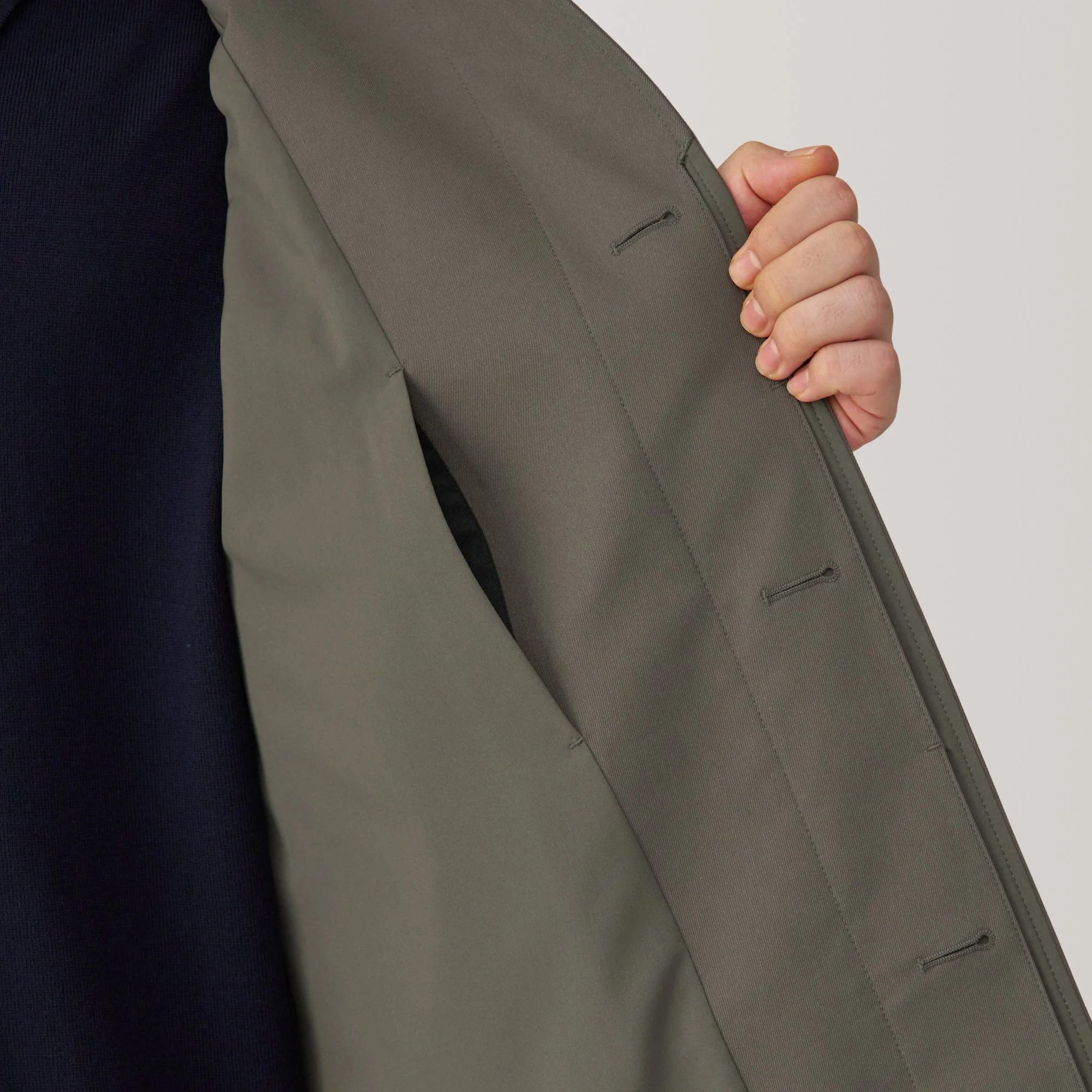 Men's Water Repellent Stand Fall Collar Coat - Image 11