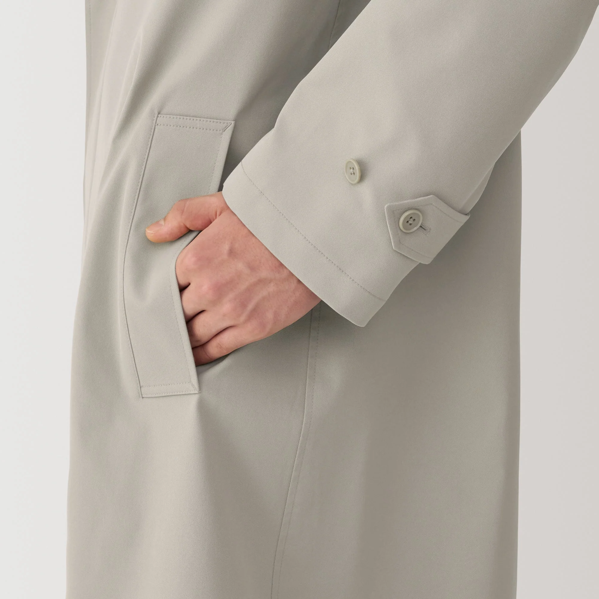 Men's Water Repellent Stand Fall Collar Coat - Image 21