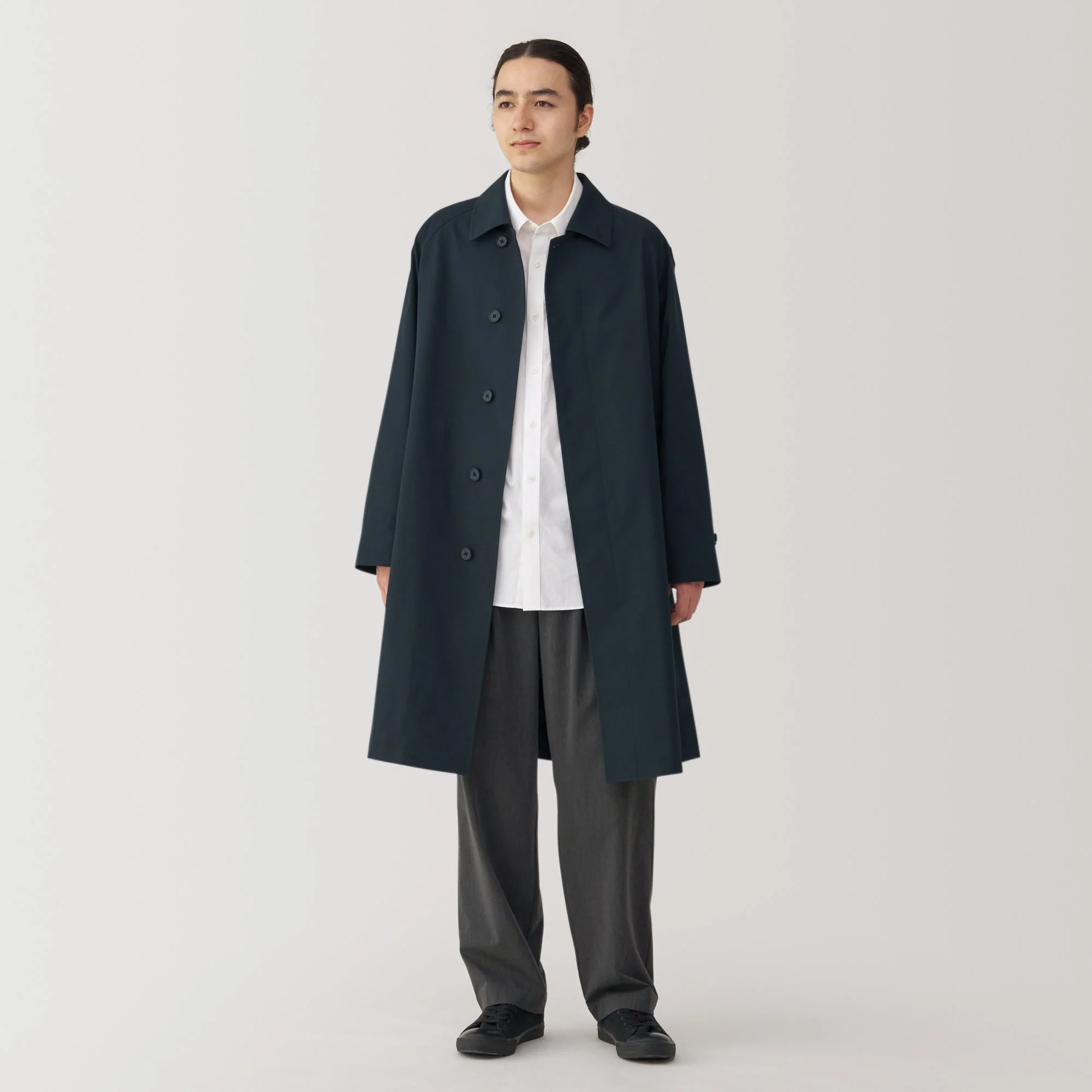 Men's Water Repellent Stand Fall Collar Coat - Image 29