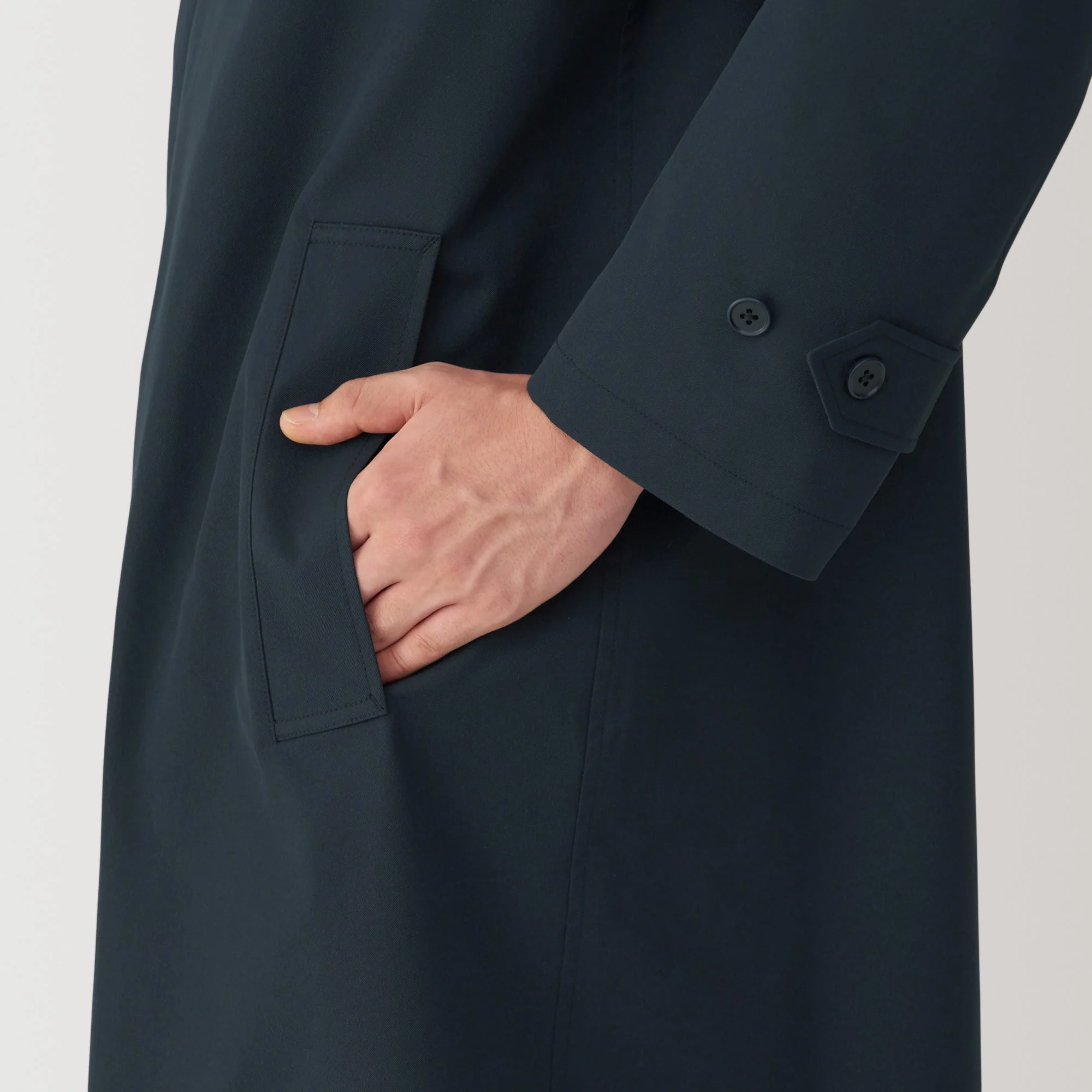 Men's Water Repellent Stand Fall Collar Coat - Image 34