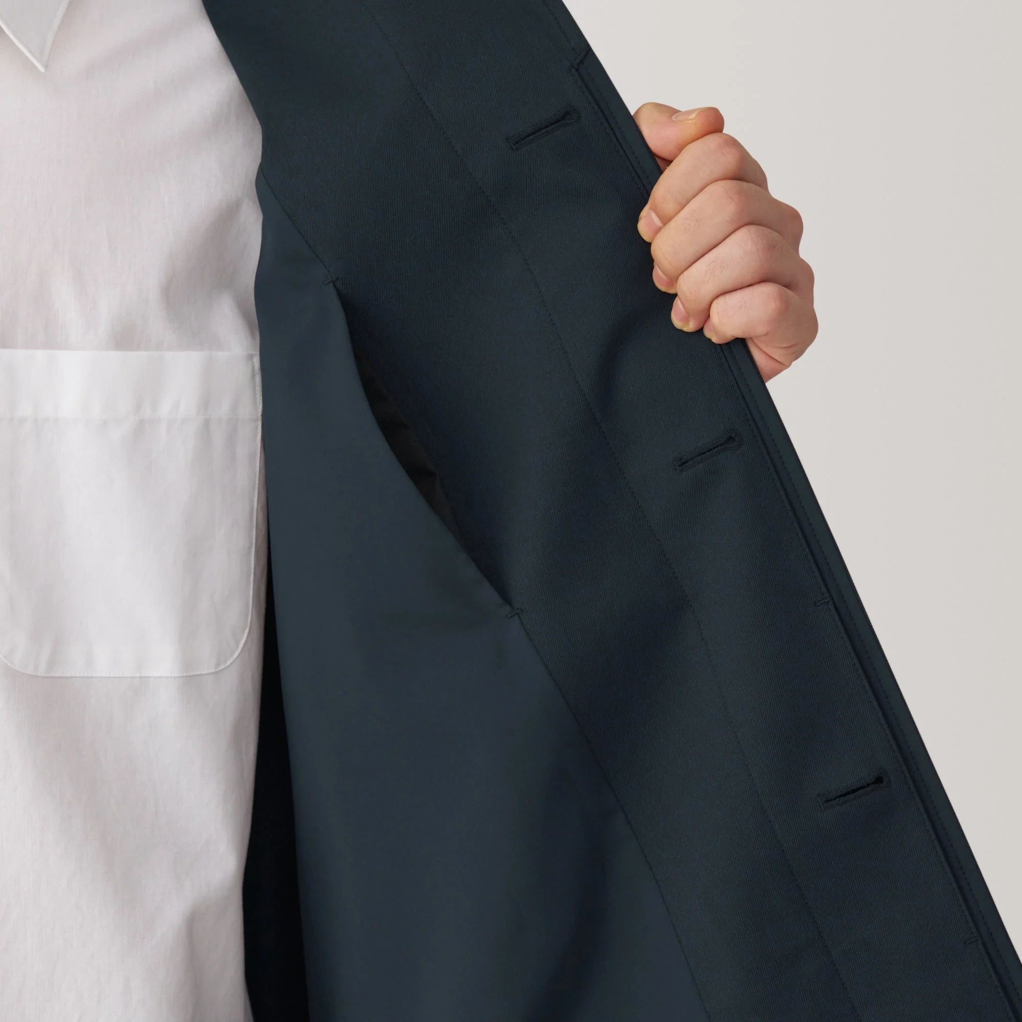 Men's Water Repellent Stand Fall Collar Coat - Image 37