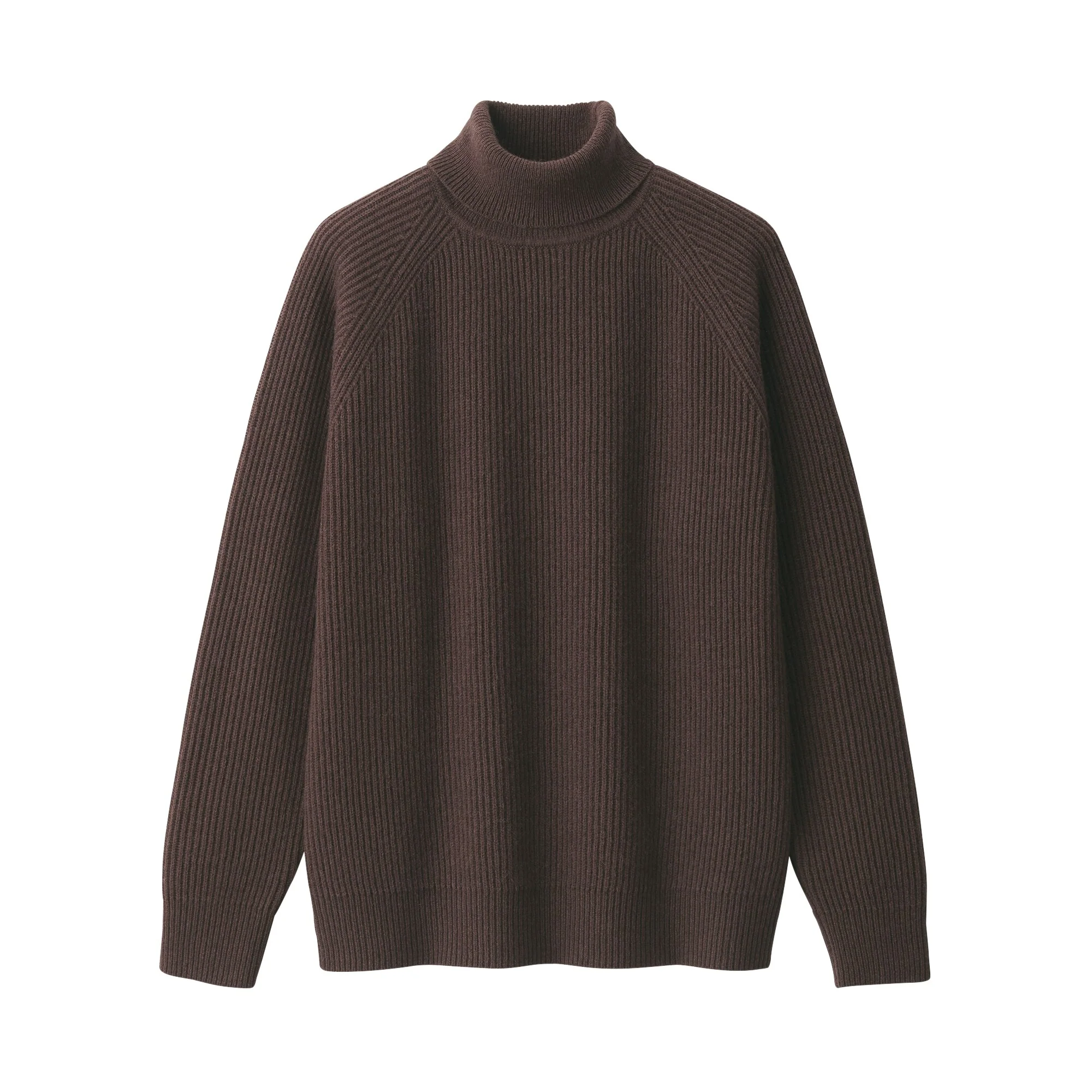 Men's Yak Wool Ribbed Turtleneck Sweater - Image 2