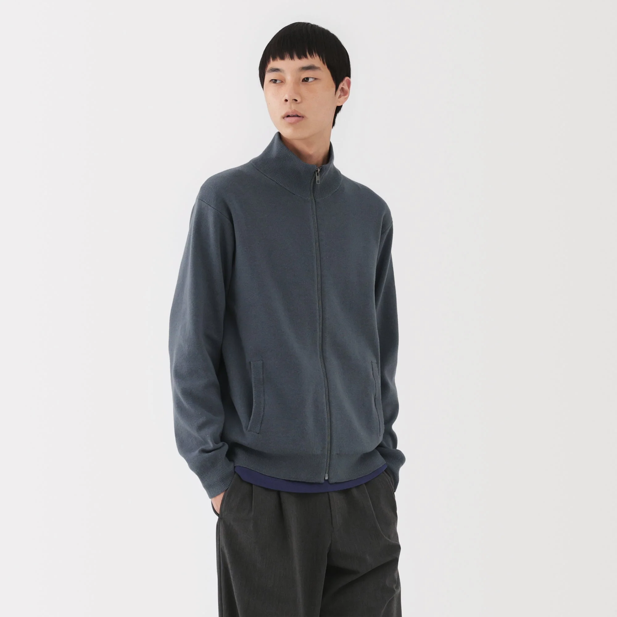 Milano Rib Full-Zip Cardigan - Image 3