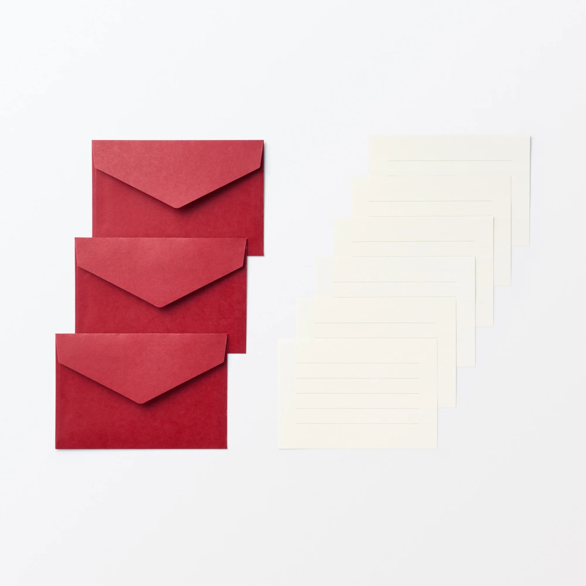 Mini Letter Writing Set - Burgundy - Image 2