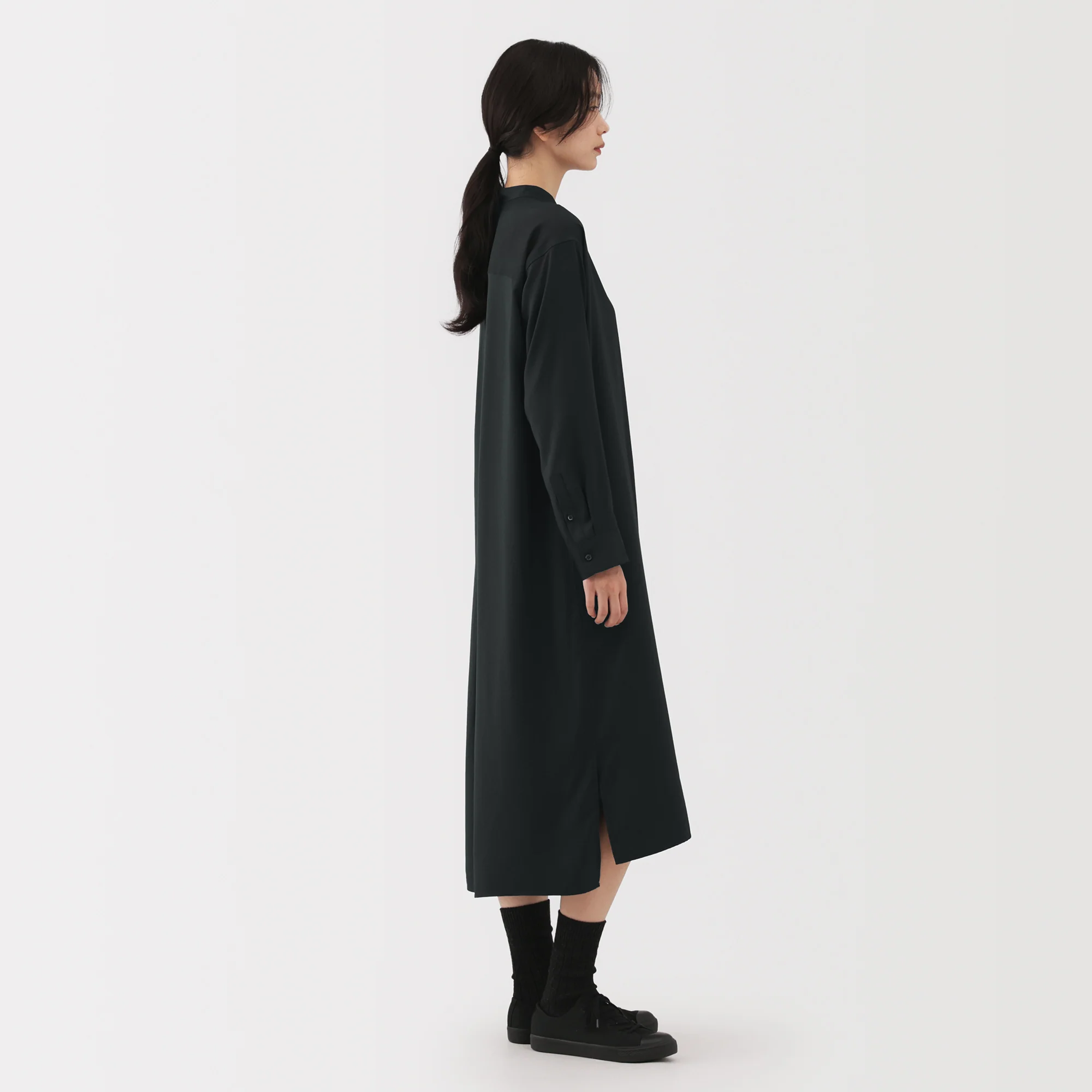 Labo Modal Blend Relaxed Shirt Dress - Image 5
