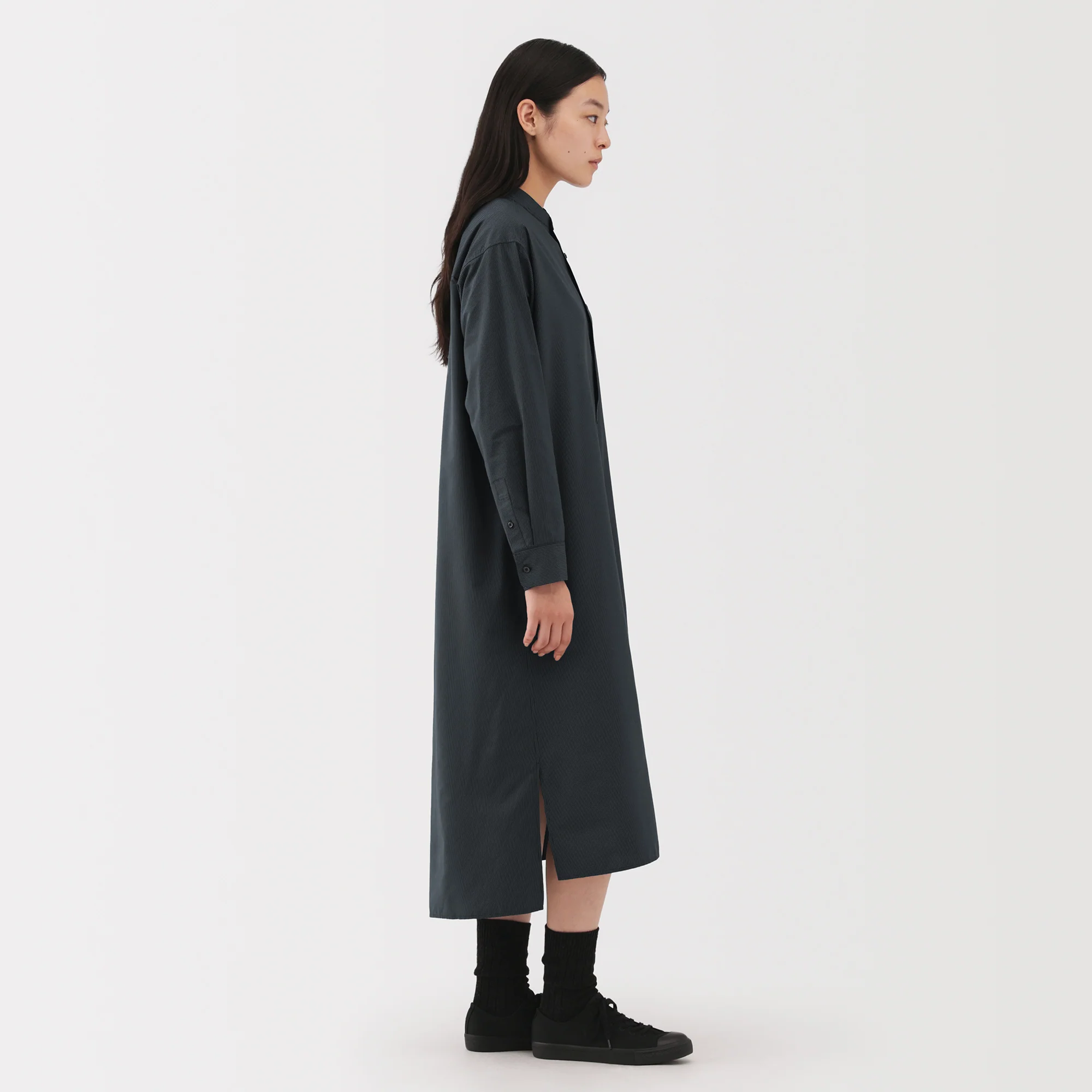 Labo Modal Blend Relaxed Shirt Dress - Image 5