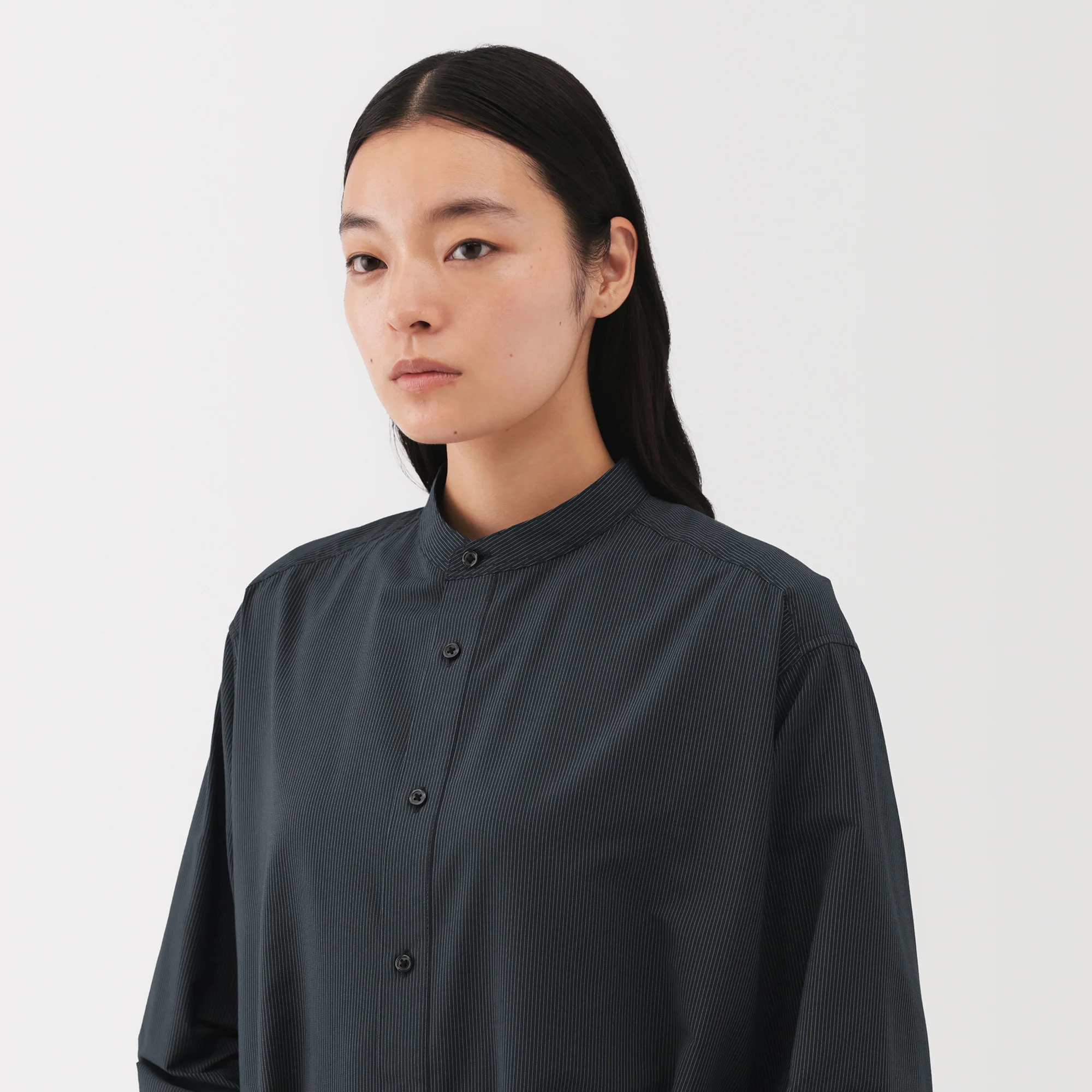 Labo Modal Blend Relaxed Shirt Dress - Image 7