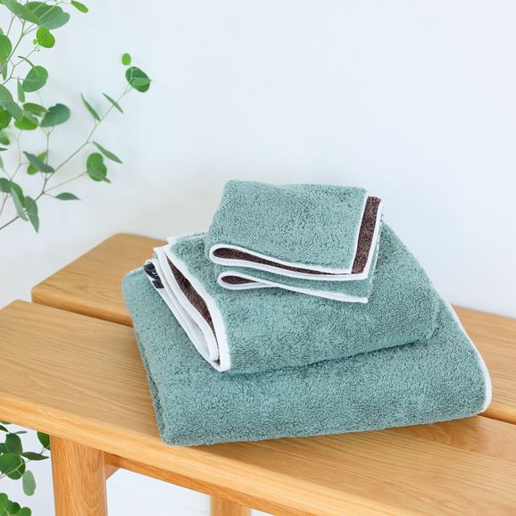 MUJI IDÉE Repos Face Towel - Sage Green - Image 5