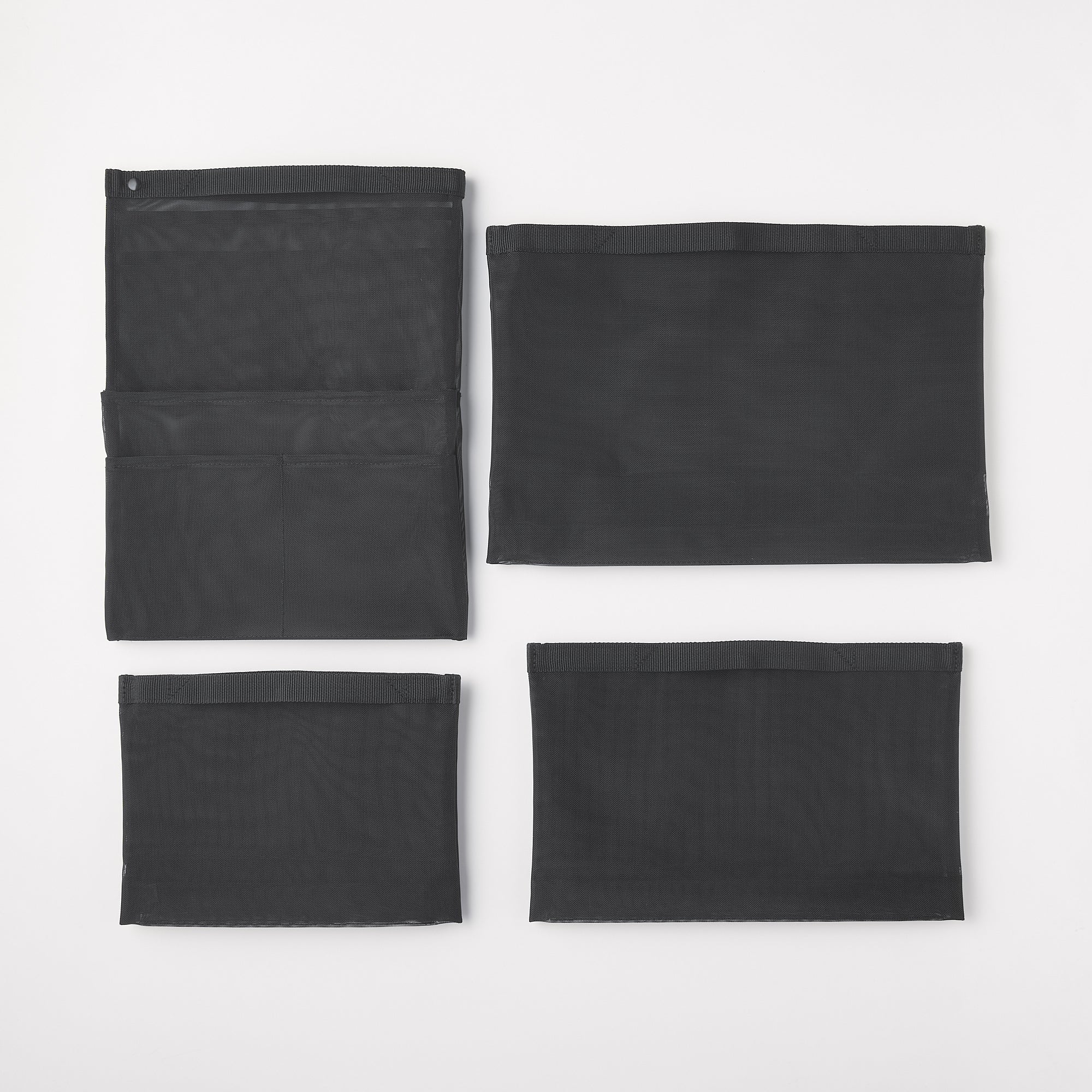 Nylon Mesh Bag Organizer A5 - Black - Image 4