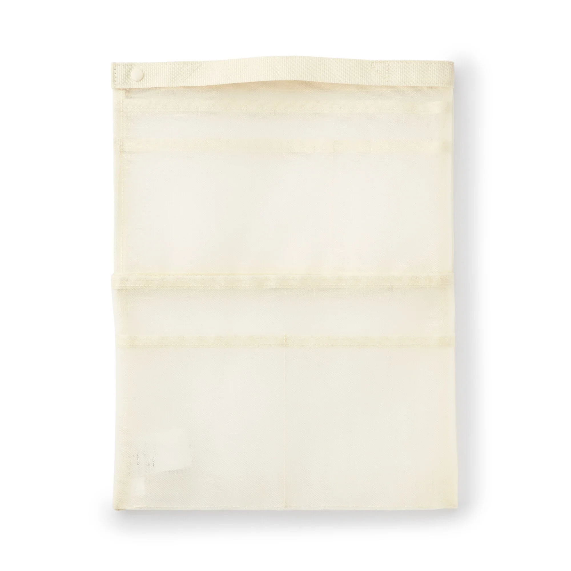 Nylon Mesh Bag Organizer Vertical - A4 Ivory