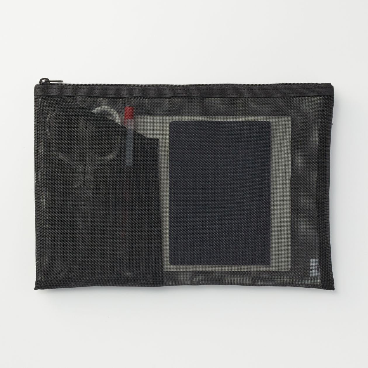 Nylon Mesh Pouch with Pocket A5 - Image 5