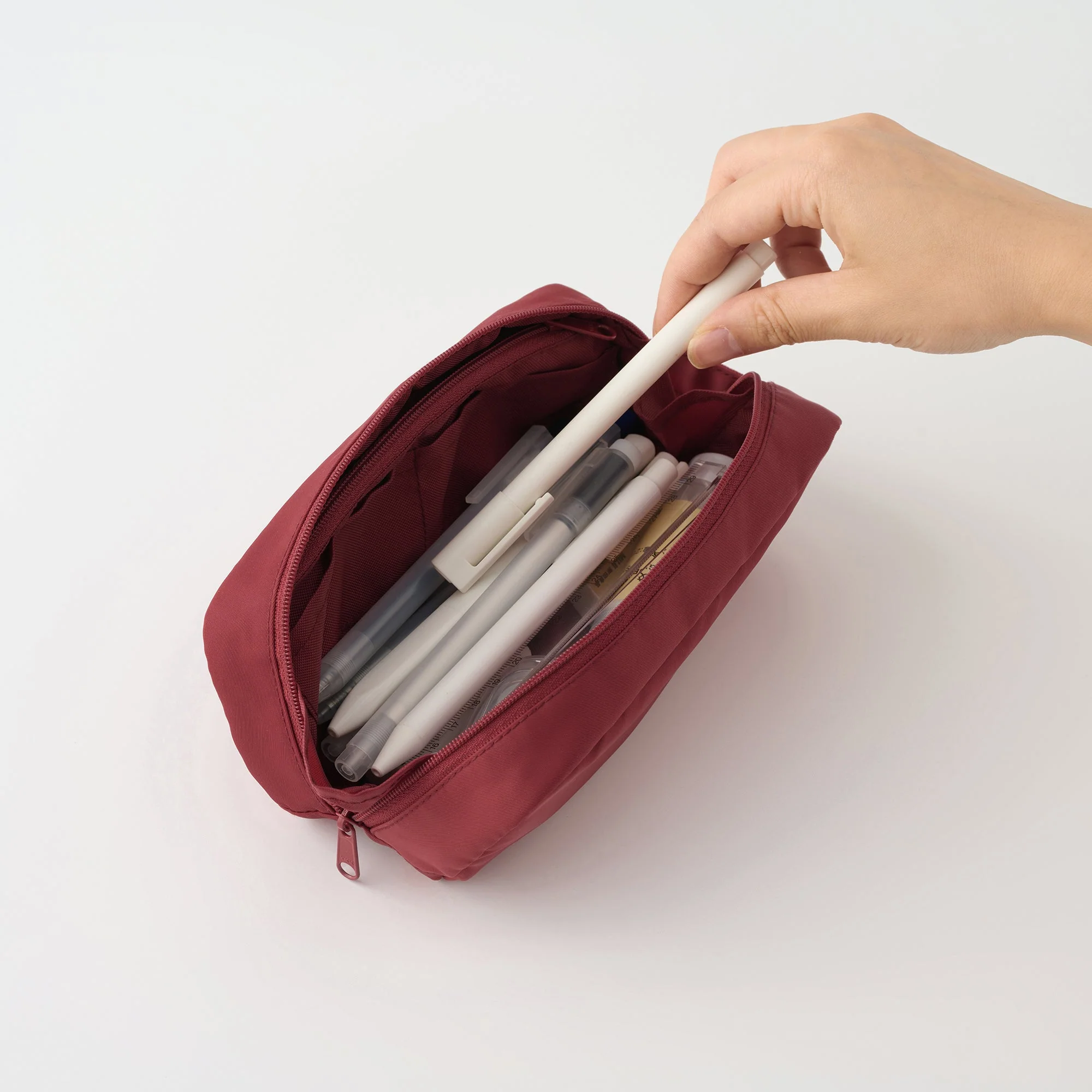 Nylon Pen Case with Handle - Black - Image 10