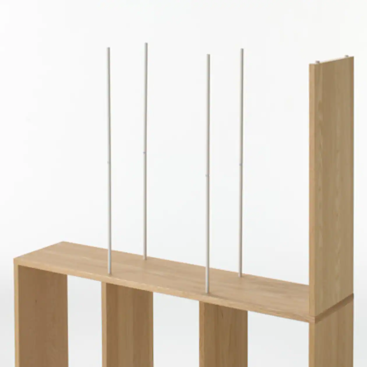 Additional Stacking Shelf - Oak - Wide Type - 3 Tiers - Image 3