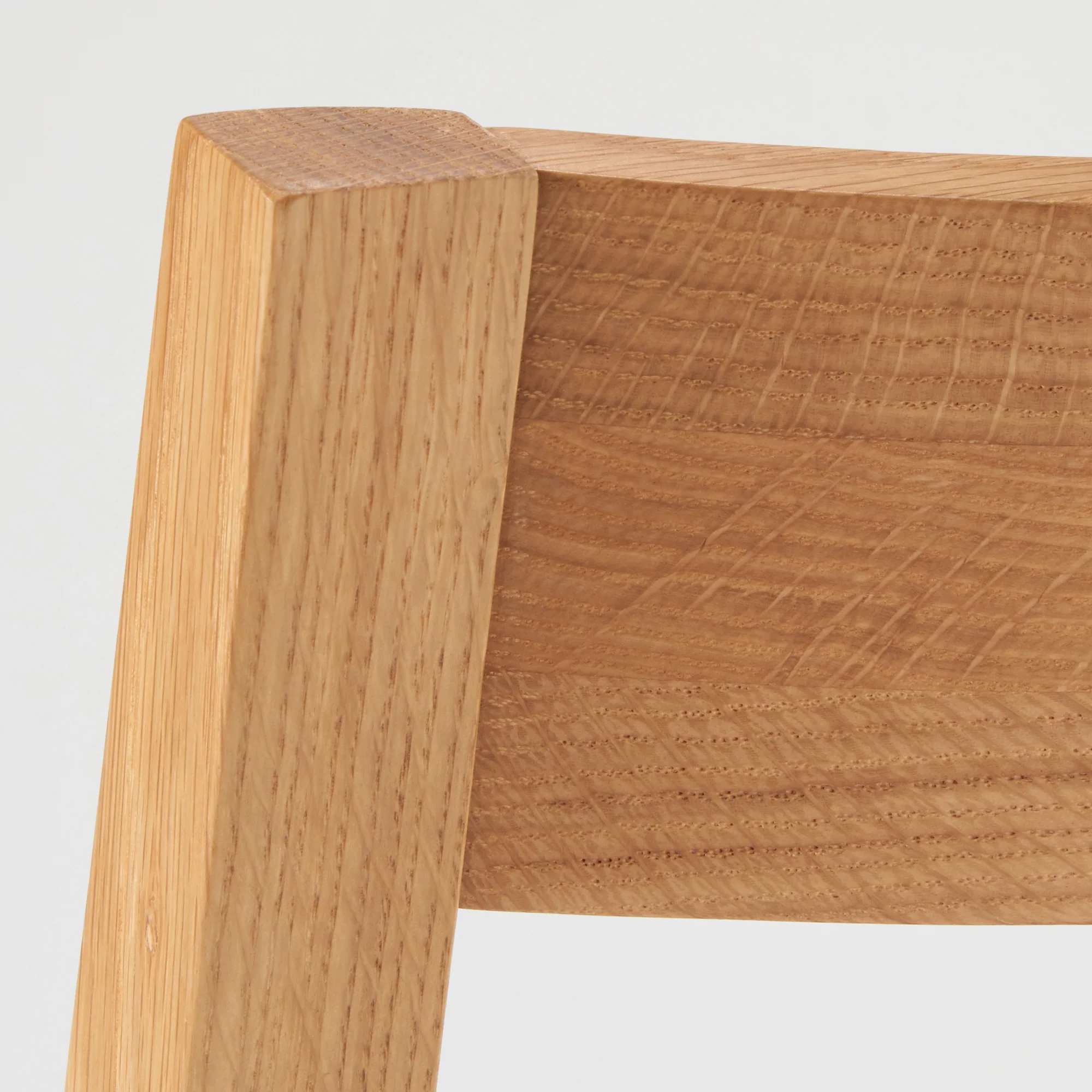 Oak Cushioned Seat Chair - Image 3