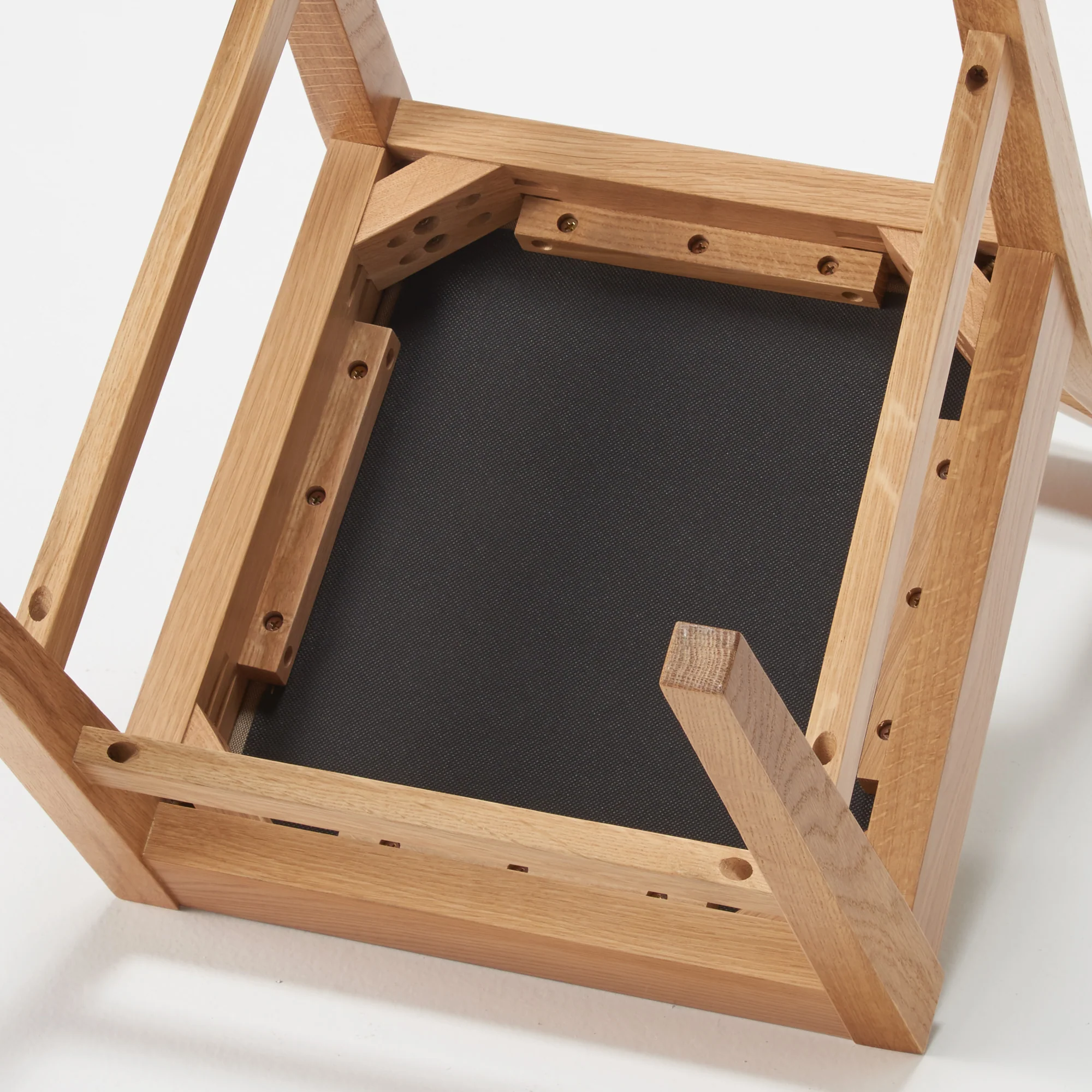 Oak Cushioned Seat Chair - Image 4