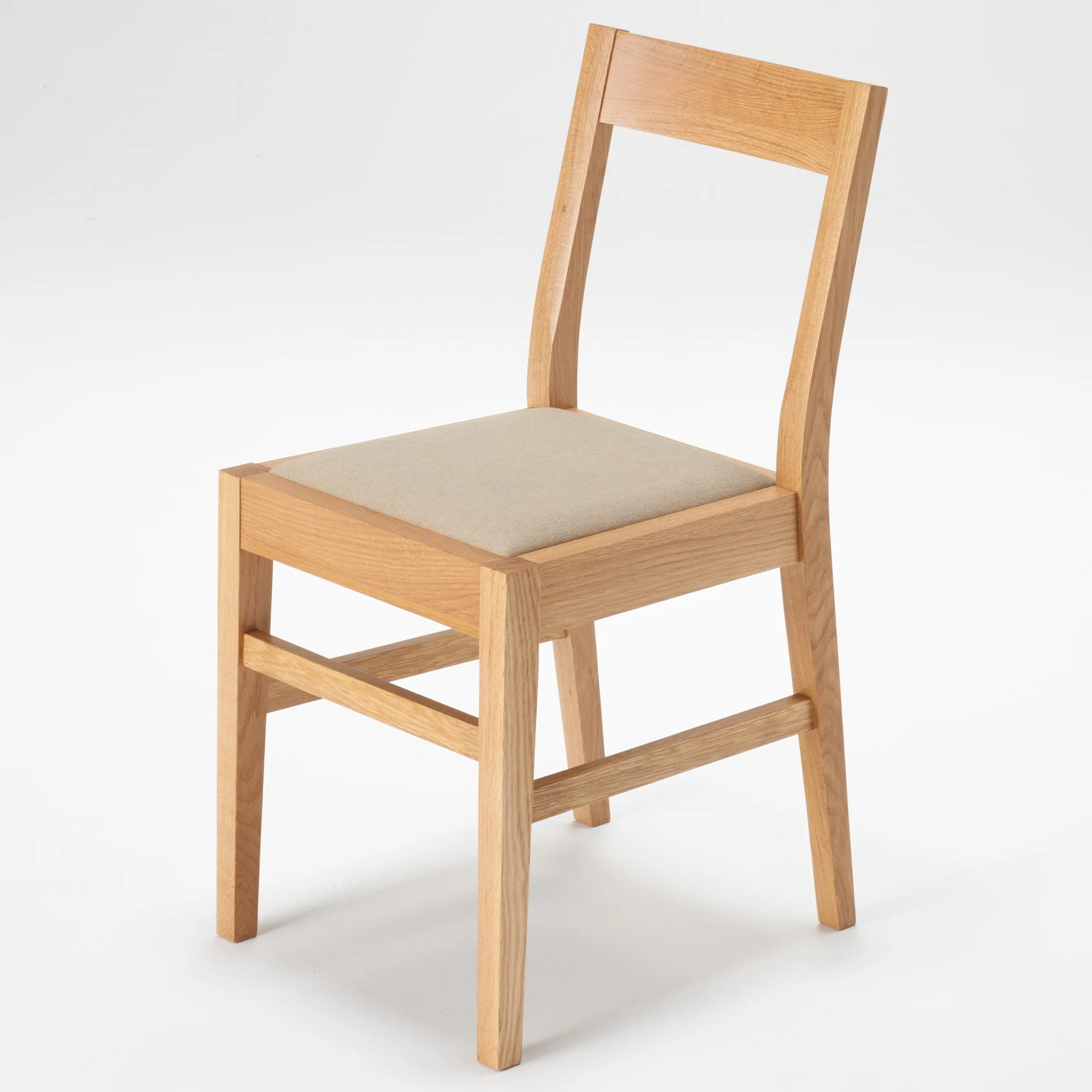 Oak Cushioned Seat Chair - Image 5