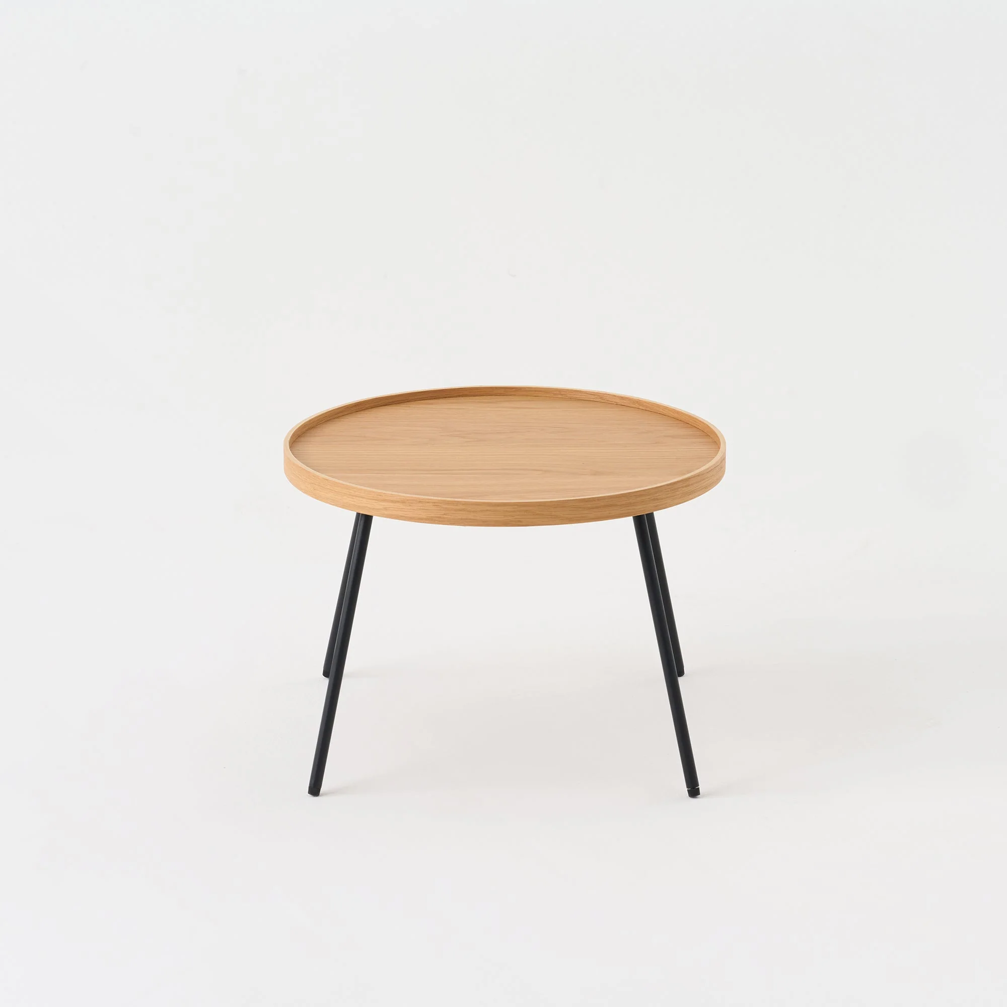 Oak Round Low Table Set - Image 6