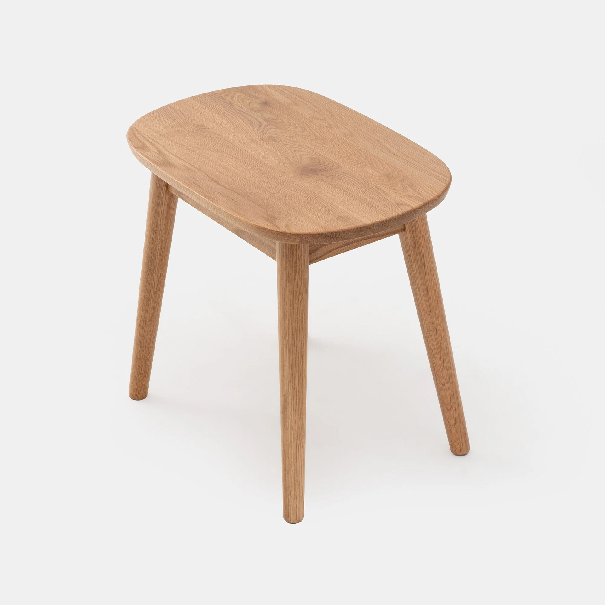 Oak Round Stool - Image 3
