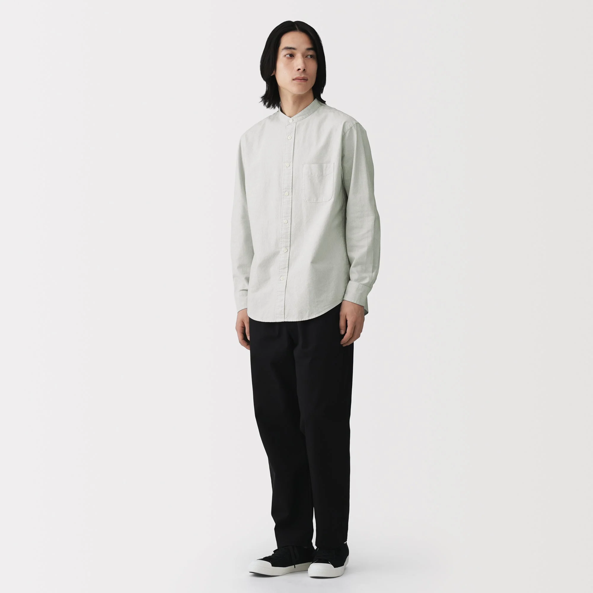 Oxford Stand Collar Shirt - Image 22