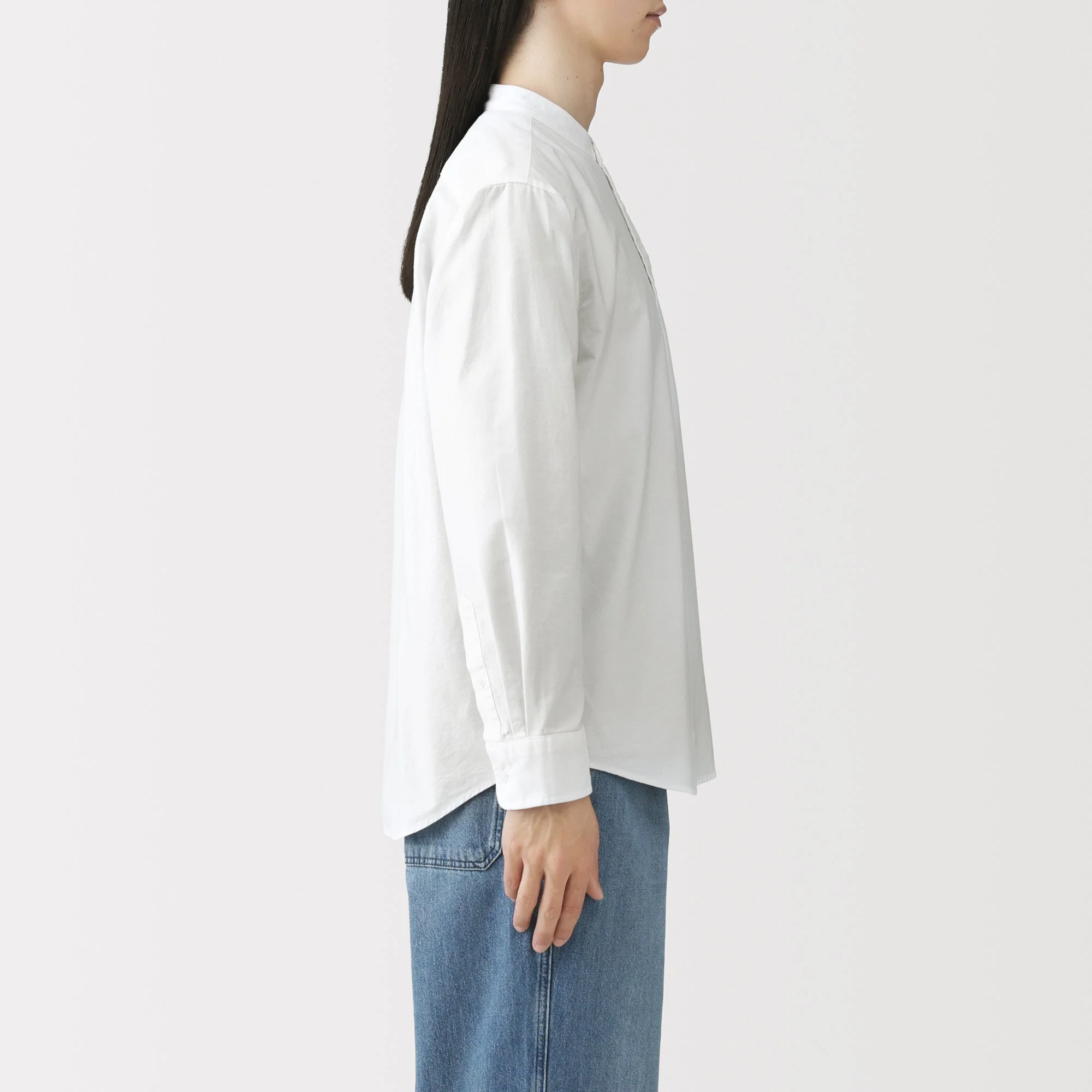 Oxford Stand Collar Shirt - Image 5