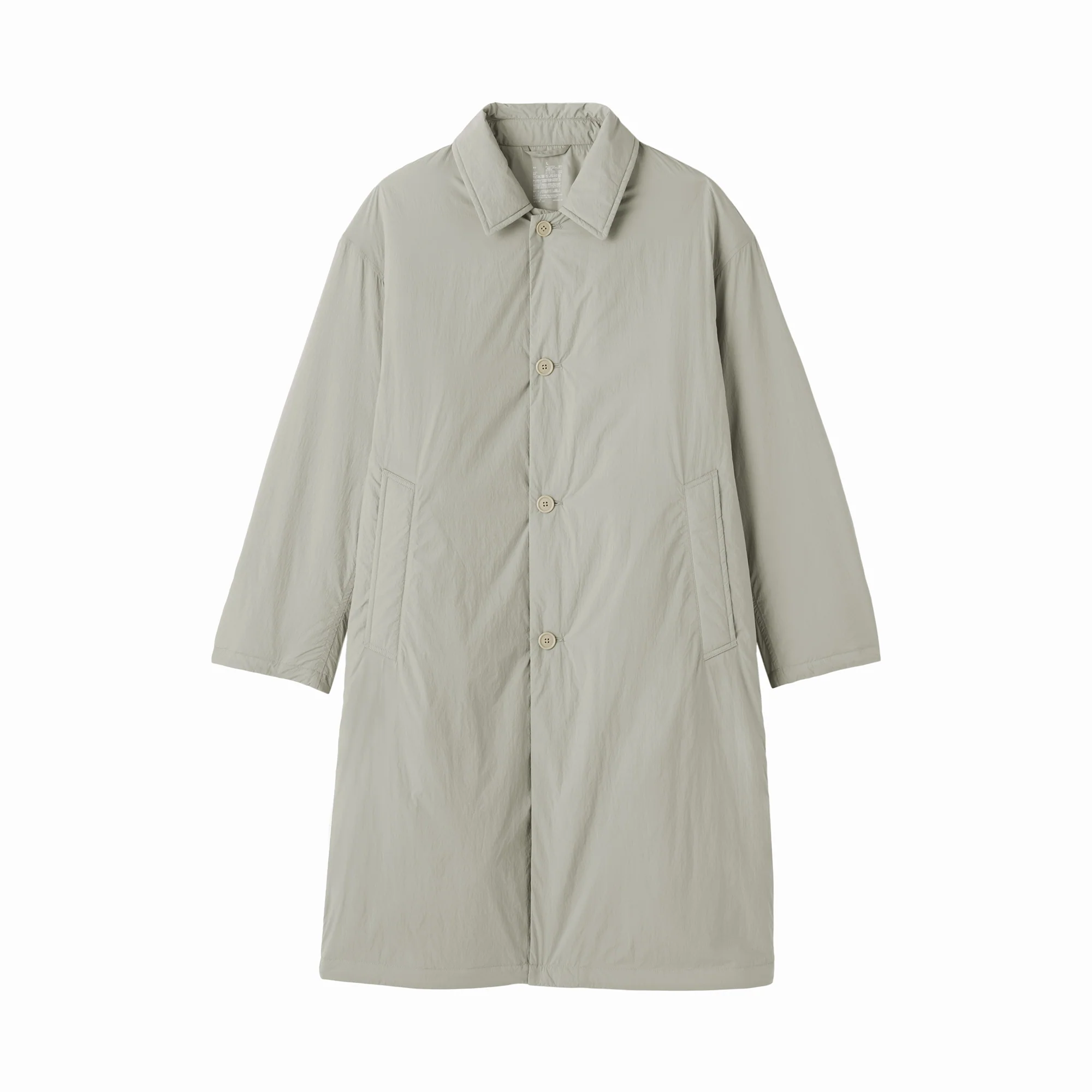 Padded Stand Fall Collar Coat - Image 2