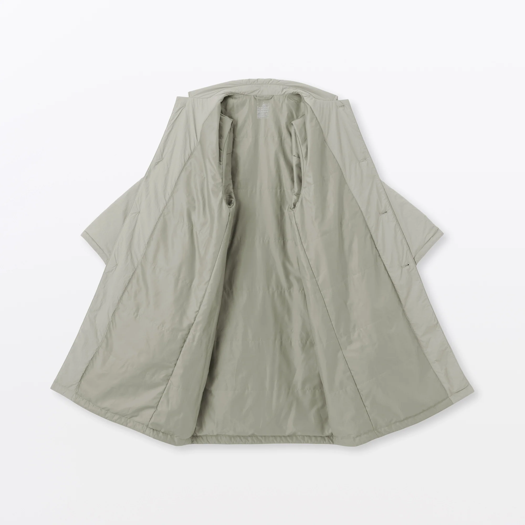 Padded Stand Fall Collar Coat - Image 8