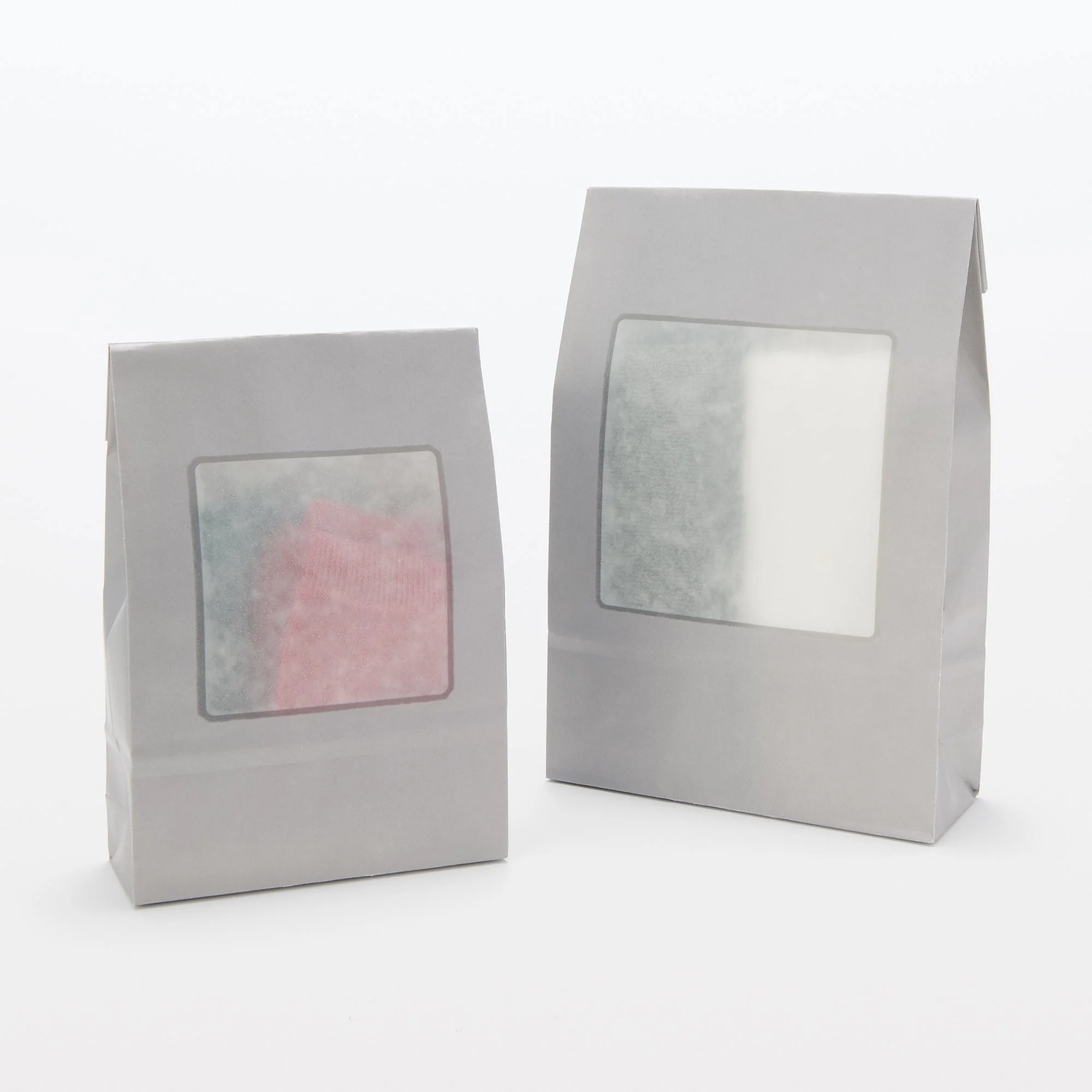 Paper Window Gift Bag with Gusset - Square - Large - Image 5